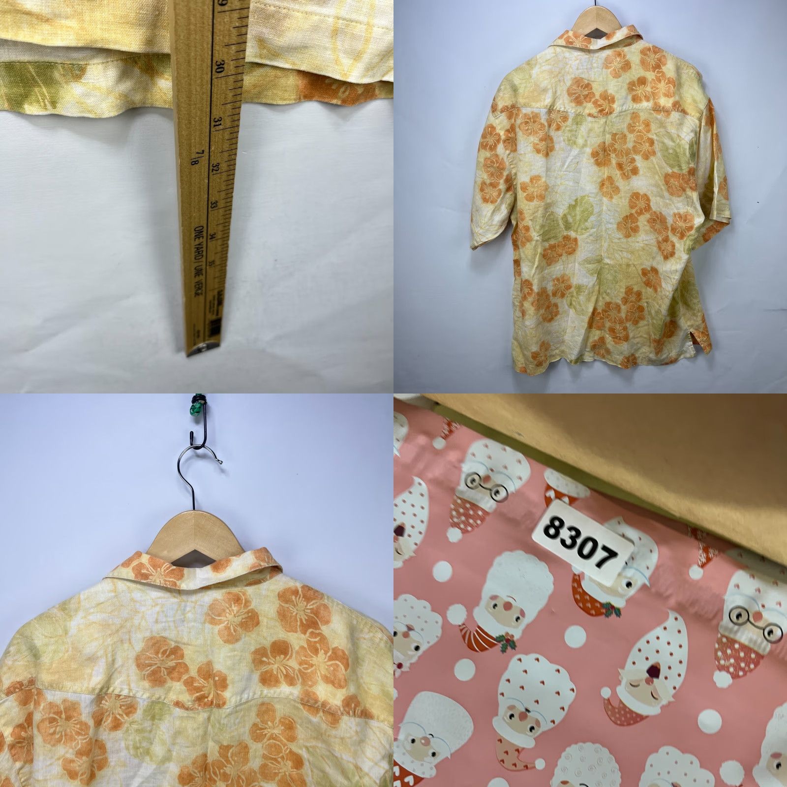 Tommy Bahama VINTAGE Tommy Bahama Shirt Short Sleeve Button-Up Large Orange Floral Hawaii Flower 90s Mens Size US L / EU 52-54 / 3 - 8 Thumbnail