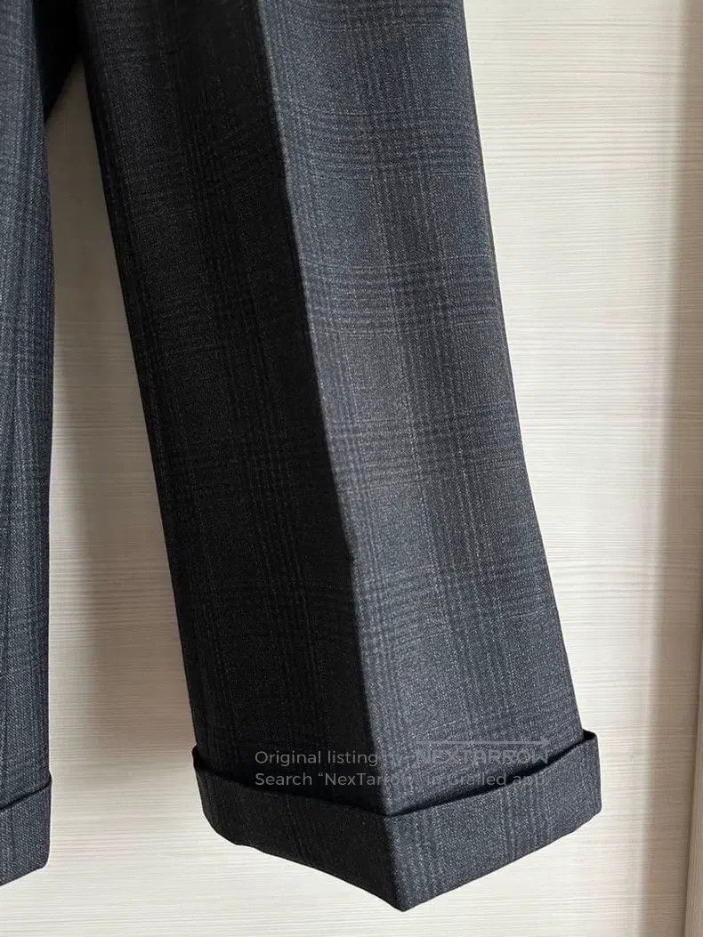 Junya Watanabe Junya Watanabe size S Pants Trousers Wool Wide Leg Pants Size US 27 - 6 Thumbnail