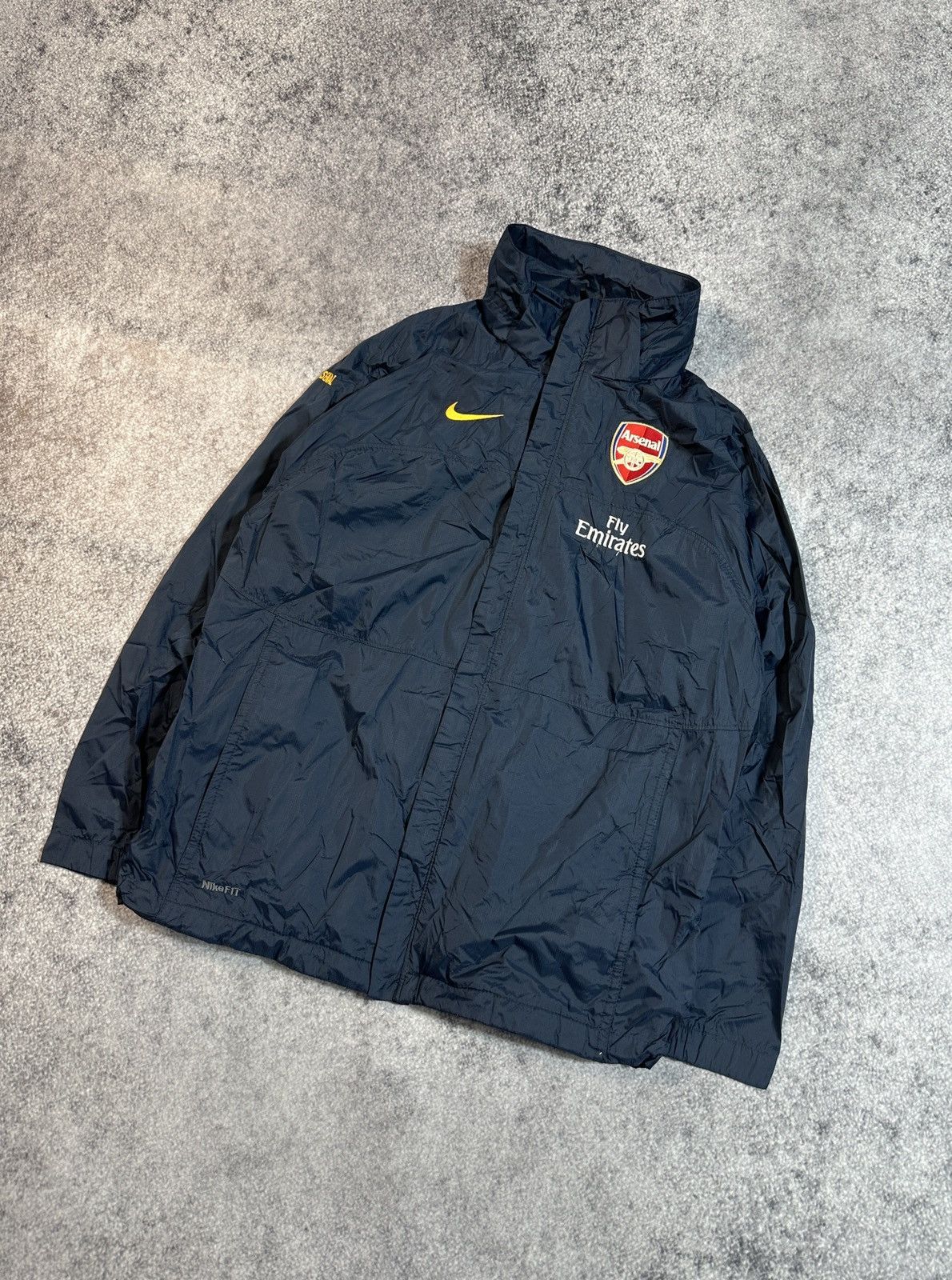 Nike × Vintage Vintage Nike Arsenal O2 Soccer Jacket Blokecore Rare XS Size US XS / EU 42 / 0 - 1 Thumbnail
