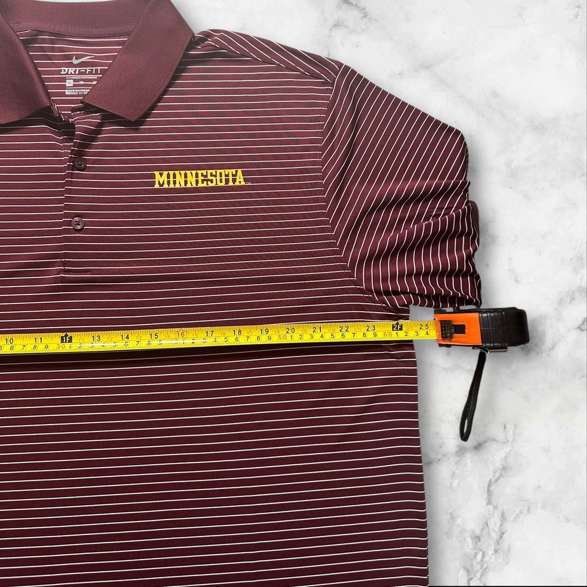 Nike Nike X Minnesota Dri Fit Shirt Mens XL Burgundy Striped NWT Size US XL / EU 56 / 4 - 4 Thumbnail