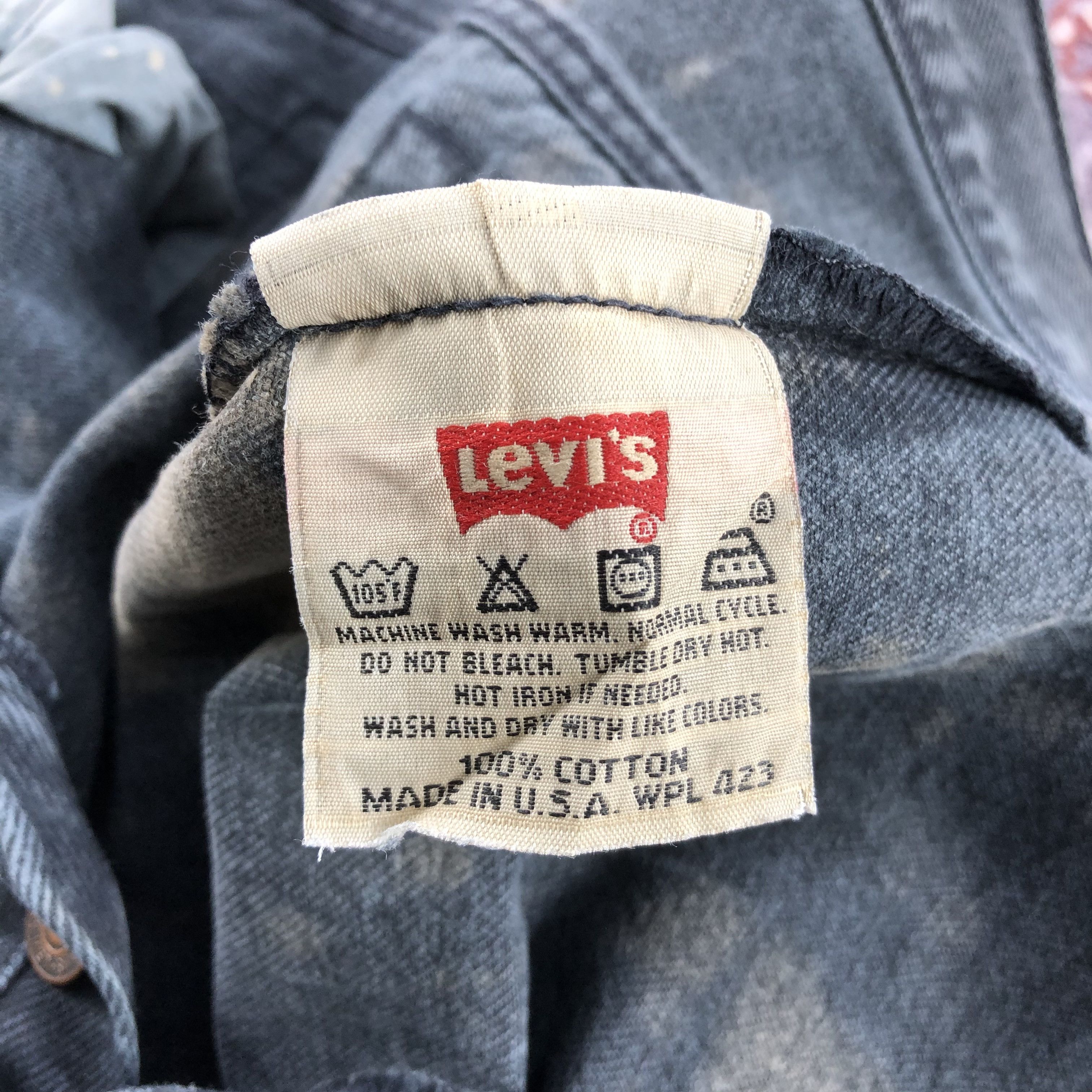 Levi's × Vintage Vintage 90s Levis 501 Faded Black Jeans-JM2432 Size US 36 / EU 52 - 12 Thumbnail