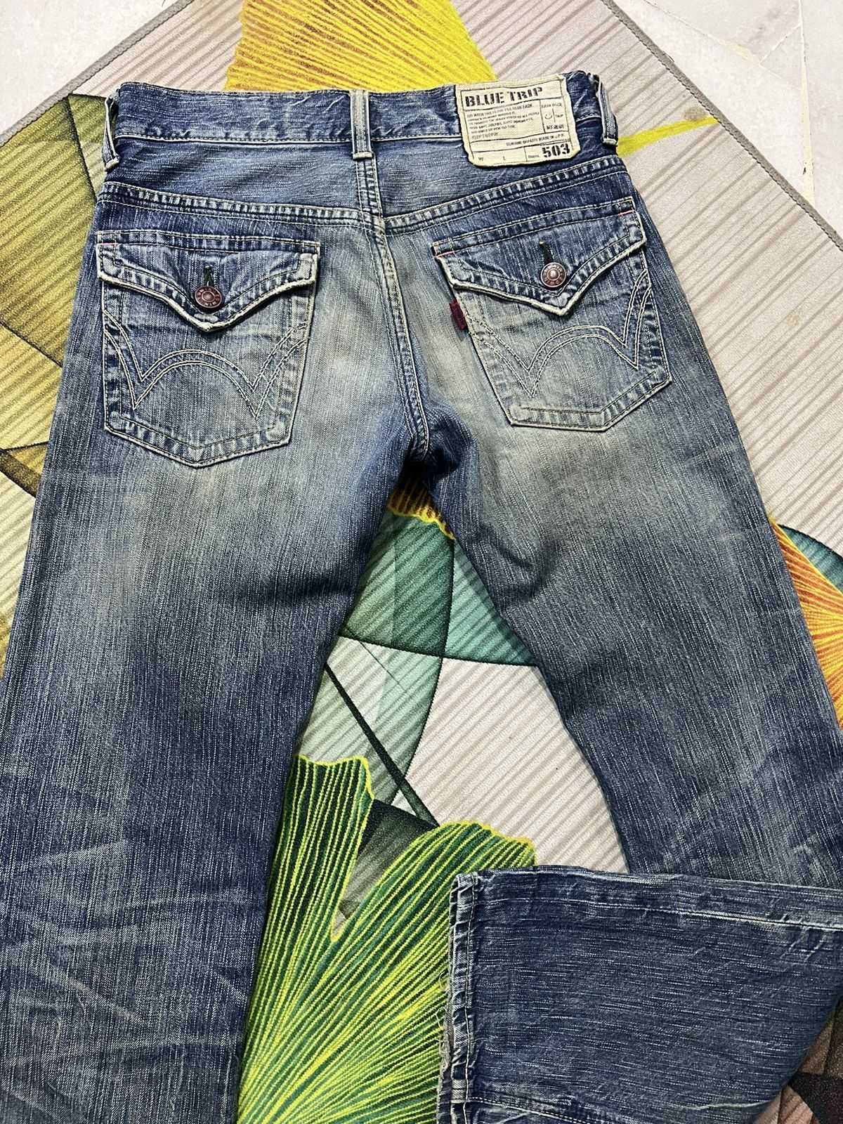 Edwin × Japanese Brand × Vintage VINTAGE EDWIN 503 BLUE TRIP JAPAN Size US 30 / EU 46 - 11 Thumbnail
