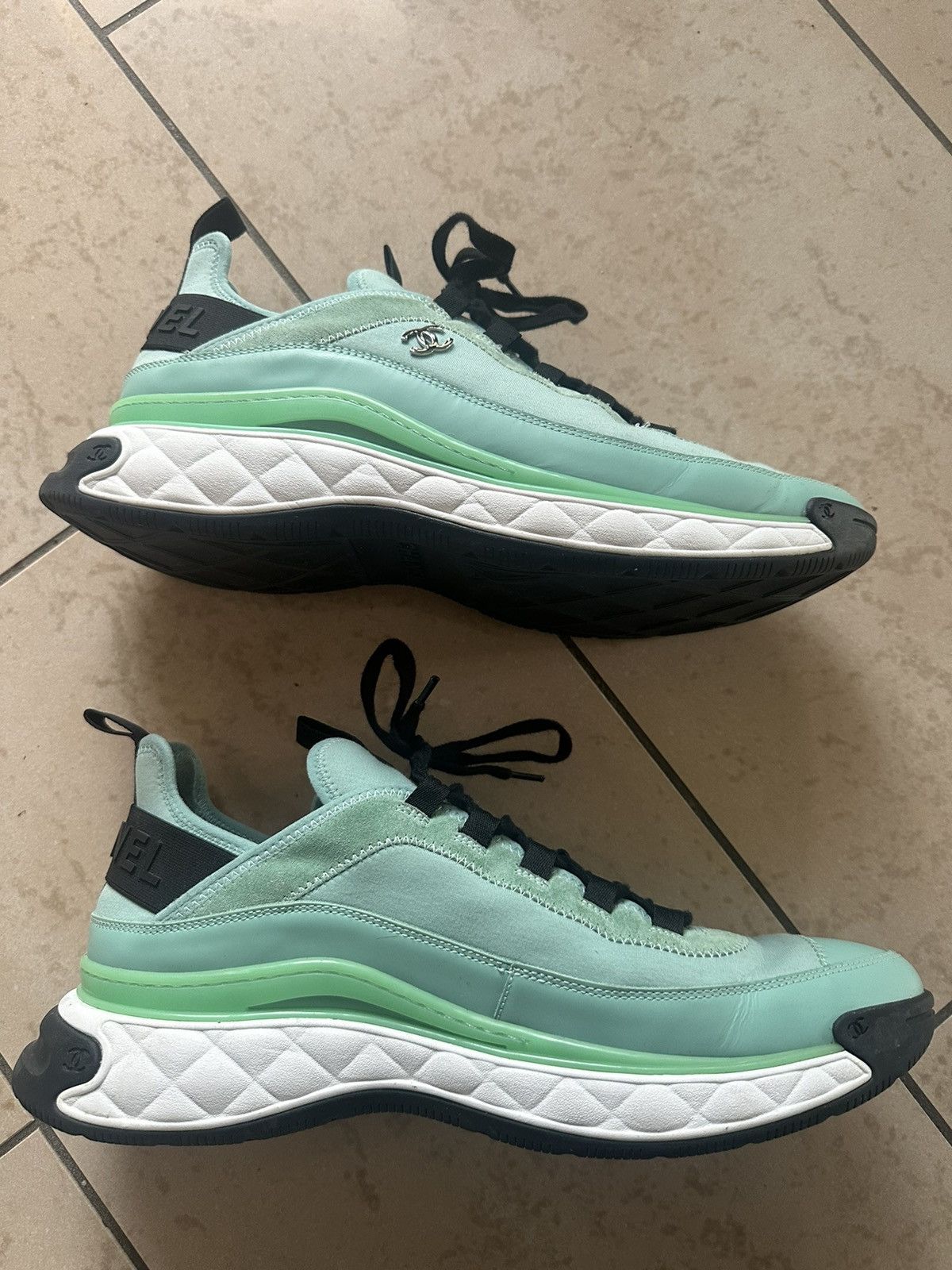 Chanel Chanel 2020 Interlocking CC Logo Sneakers Size US 12 / EU 45 - 3 Thumbnail