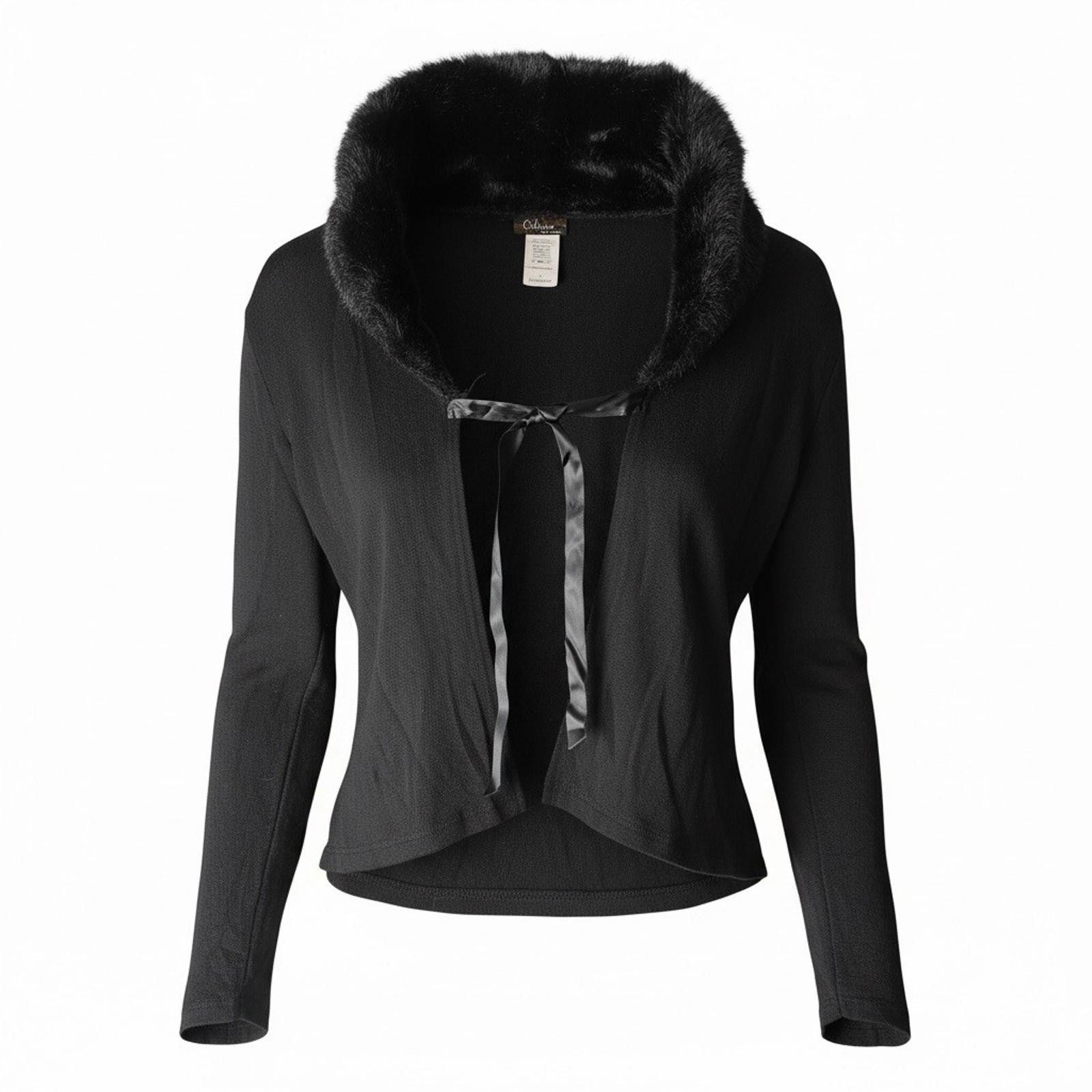 Other Y2K Celine by Champion Black Faux Fur Collar Large Size L / US 10 / IT 46 - 1 Thumbnail