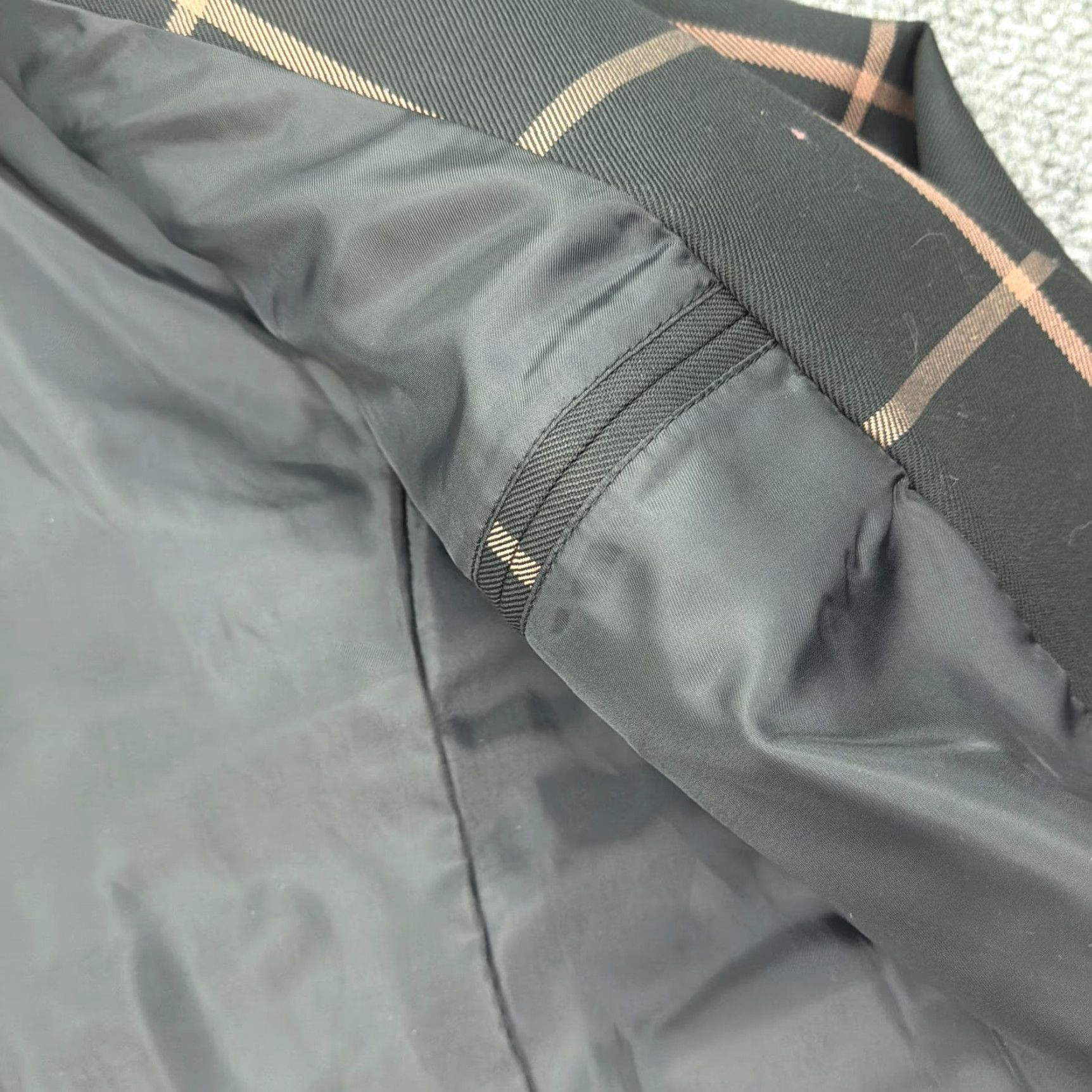 Levi's Levis Strauss Blazer XL Black Windowpane Plaid Double Breasted Jacket Womens Size XL / US 12-14 / IT 48-50 - 7 Thumbnail