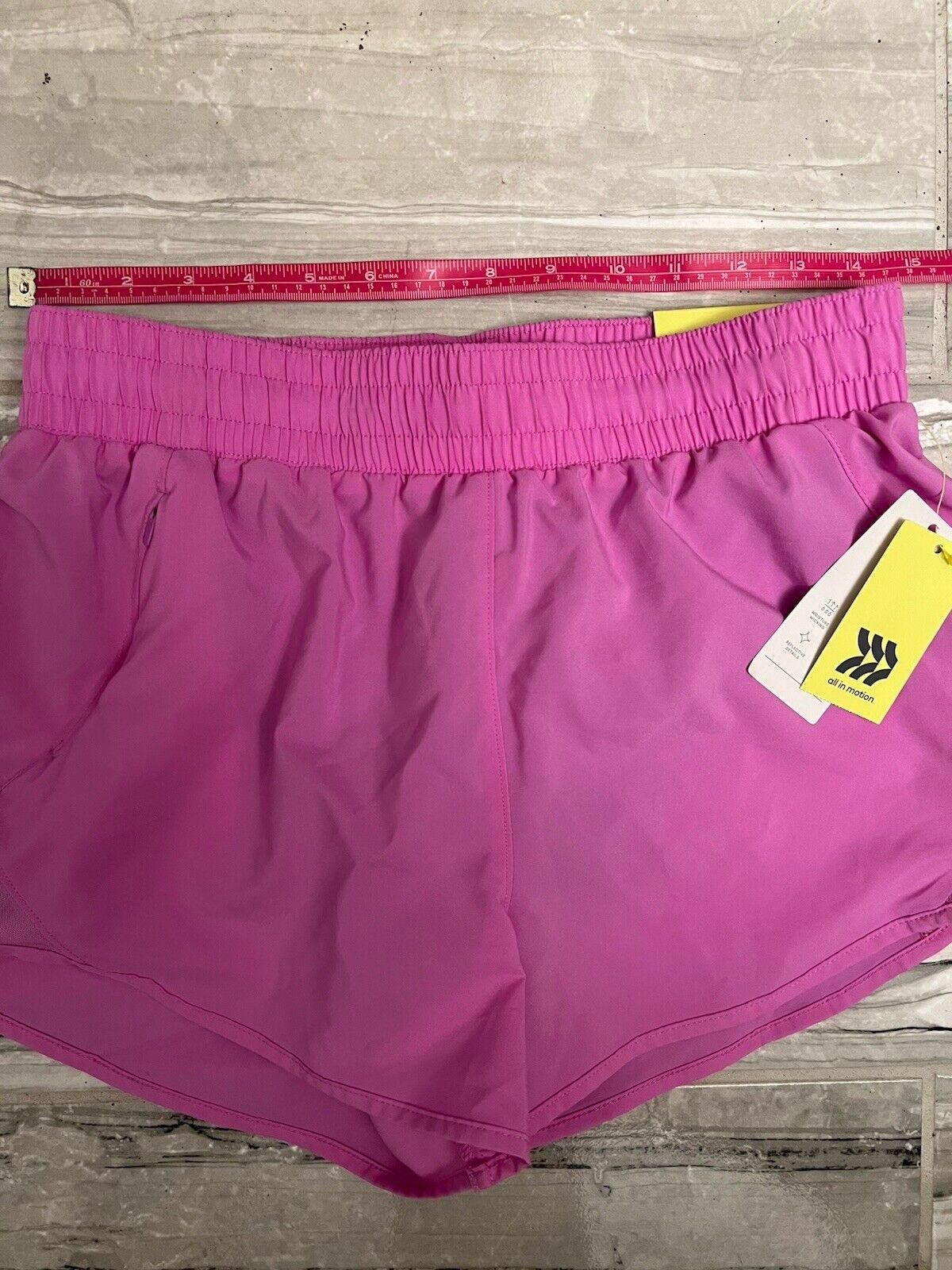 Designer All In Motion Run Shorts Womens Small Mid-Rise Pink Size 28" / US 6 / IT 42 - 5 Thumbnail