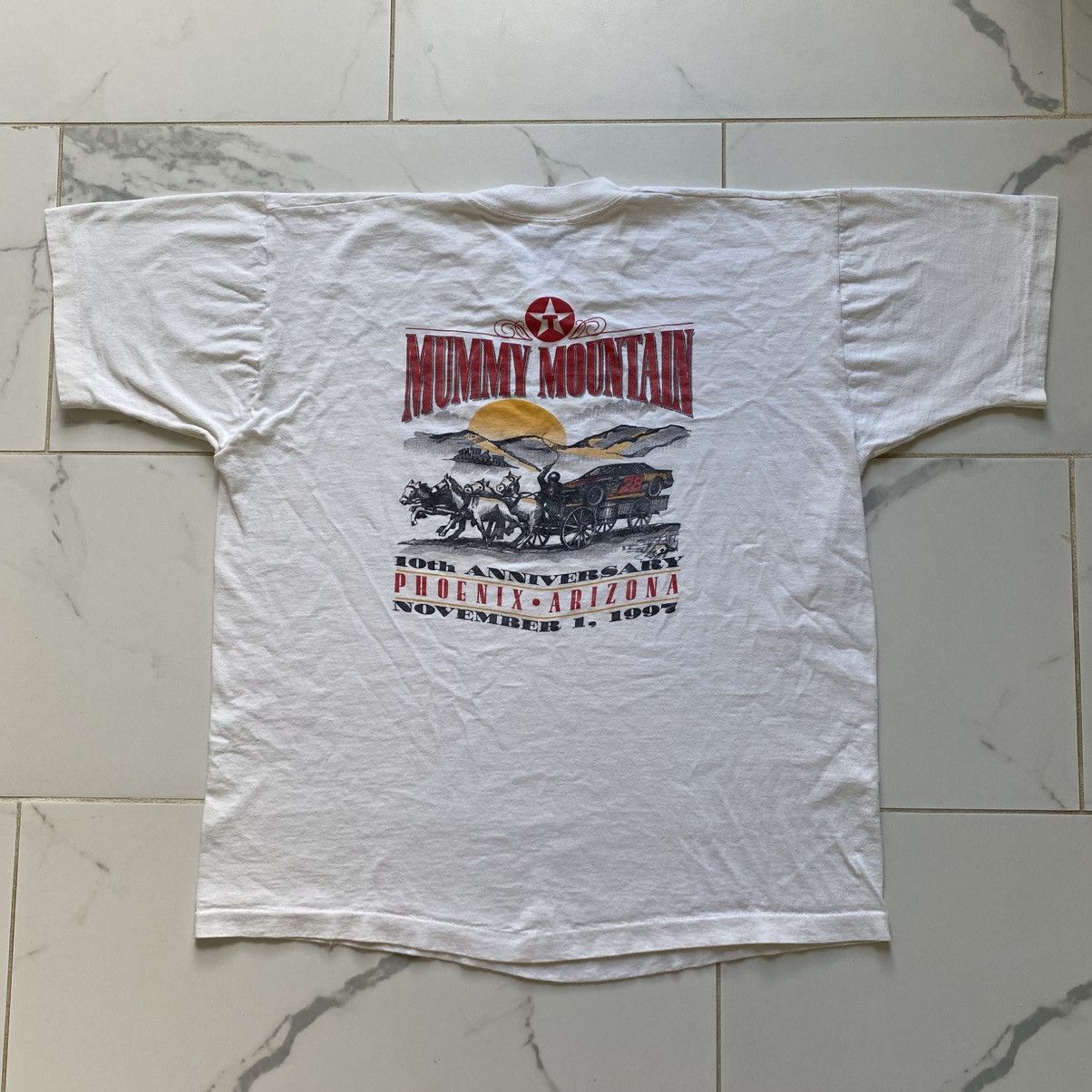Vintage Vintage 1997 Mummy Mountain Havoline NASCAR T Shirt Tee XL Size US XL / EU 56 / 4 - 1 Thumbnail