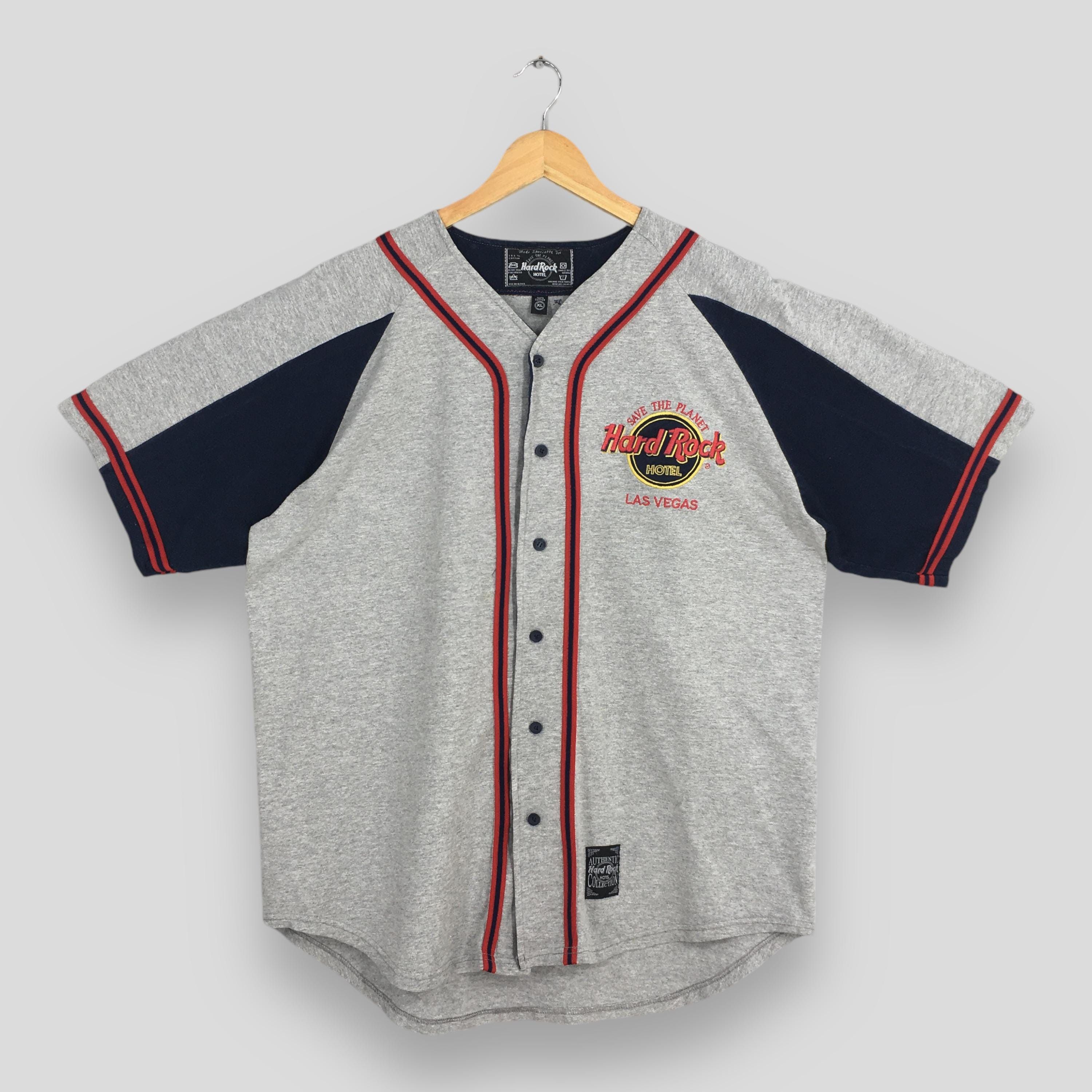 American Apparel × Hard Rock Cafe × Vintage Vintage 90s Hard Rock Hotel Las Vegas Baseball Shirt XLarge Size US XL / EU 56 / 4 - 1 Thumbnail