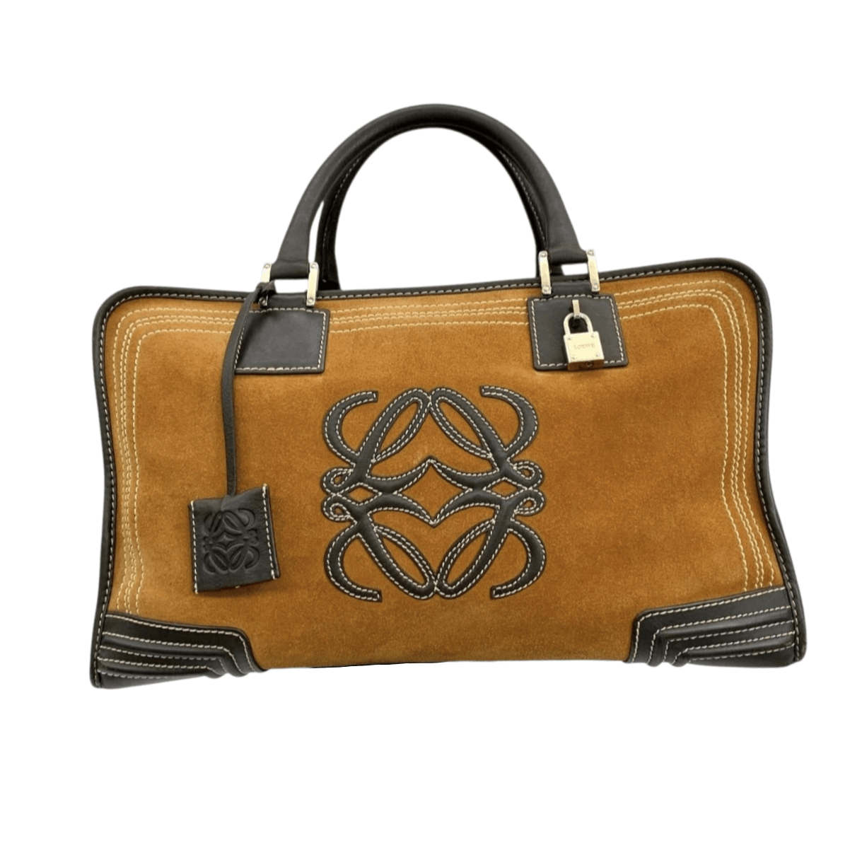 Loewe LOEWE Amazona 36 Suede Leather Handbags Size ONE SIZE - 1 Thumbnail