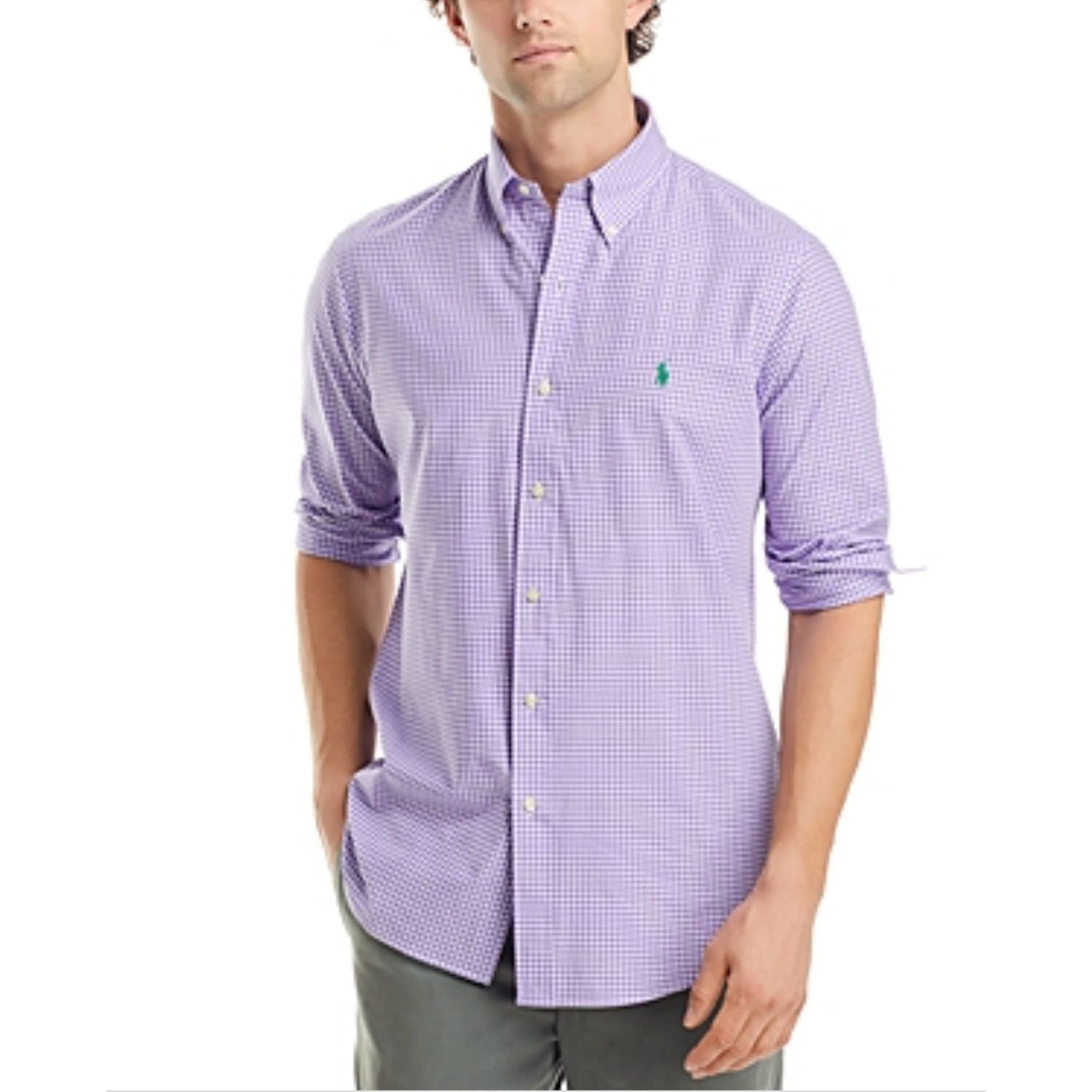 Polo Ralph Lauren Classic Fit Gingham Stretch Poplin Shirt