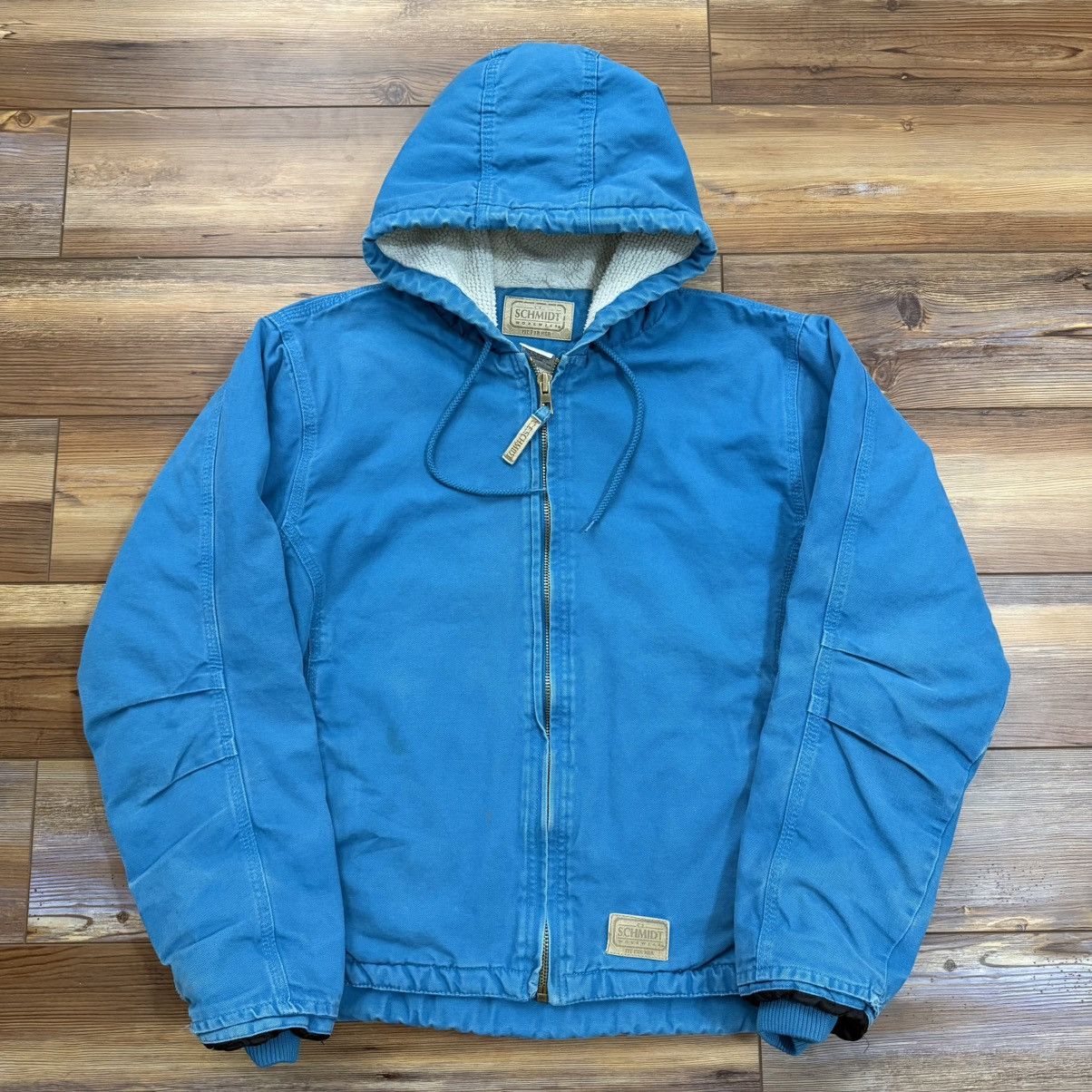 Other Vintage Blue Schmidt Carhartt Style Work Zip Up Jacket Size US M / EU 48-50 / 2 - 1 Thumbnail
