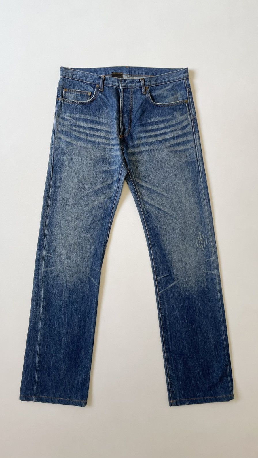 Pre-owned Dior S/s 06 21cm Blue Mij Clawmark Jeans