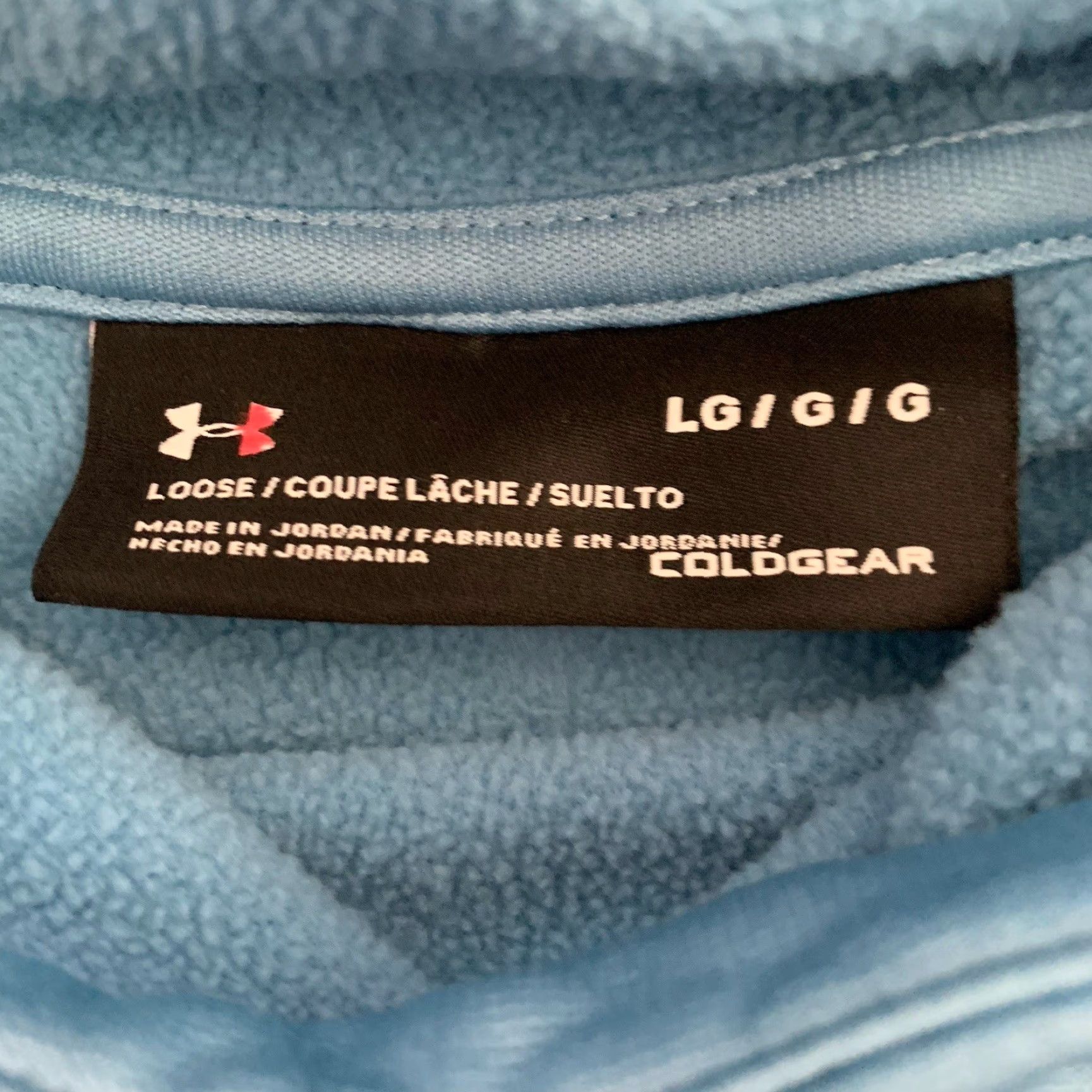 Under Armour Under Armour Hooded Pullover Womens L Blue Logo Hoodie Athletic Activewear SweatshirtPullover Fleece 100% Polyester Size L / US 10 / IT 46 - 2 Thumbnail