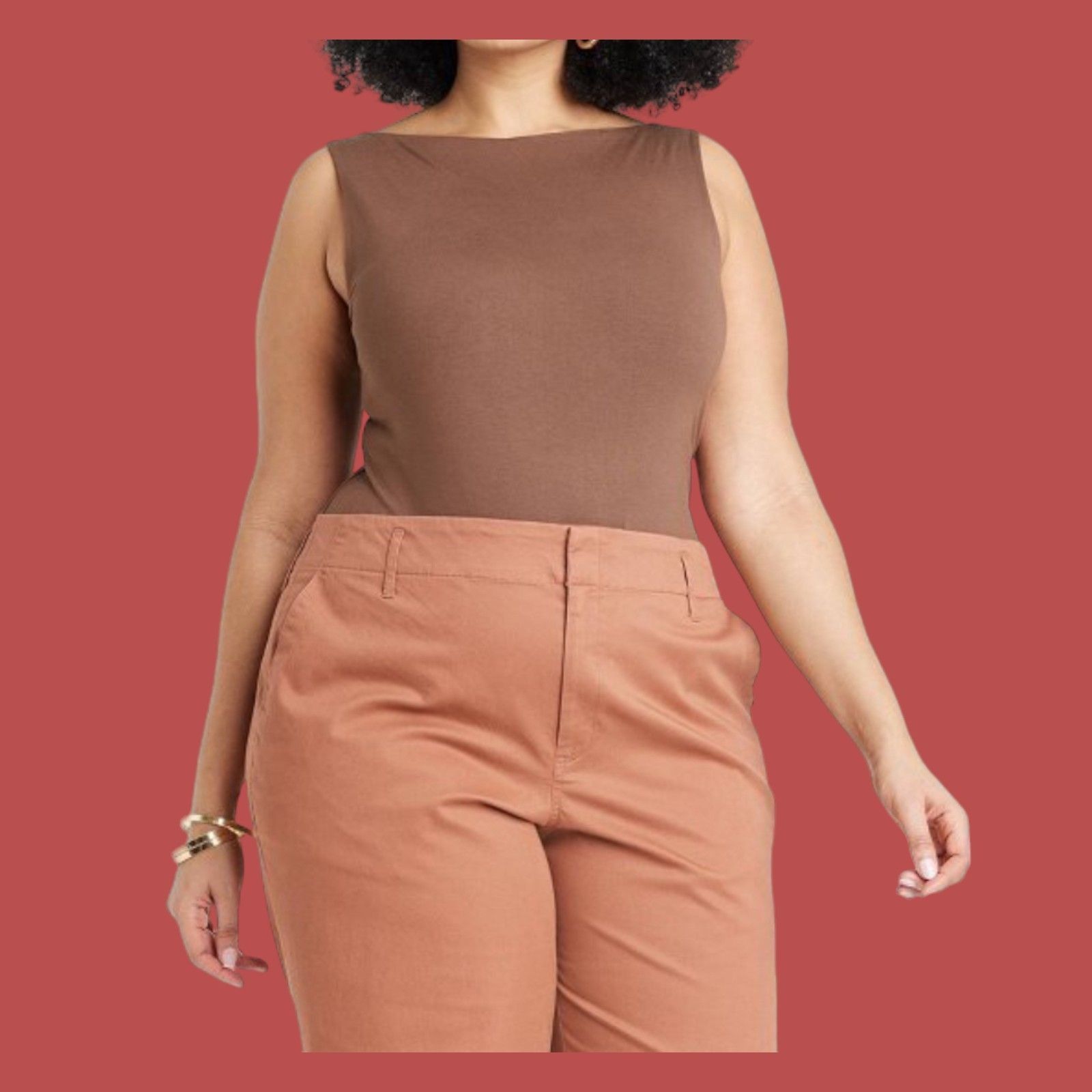Other A New Day - Women's Compression Bodysuit - Brown - XXL Size ONE SIZE - 1 Thumbnail