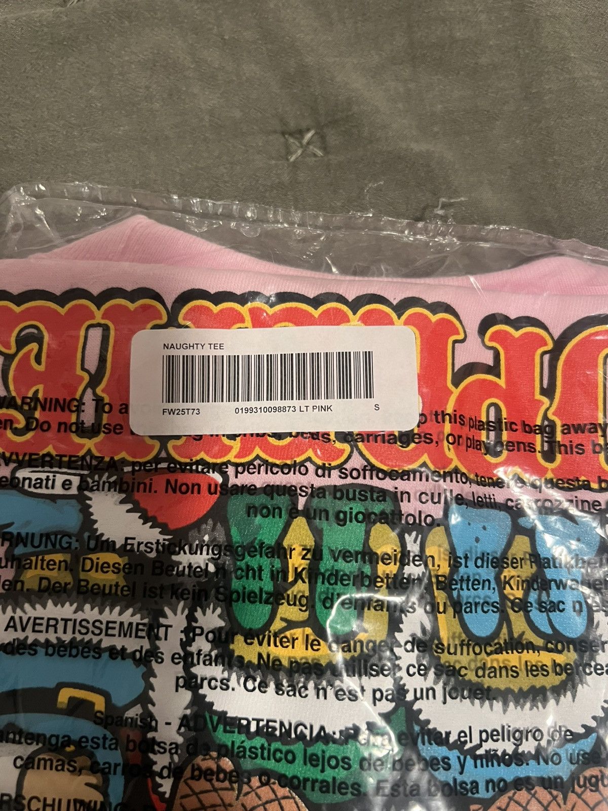 Supreme Supreme Naughty Tee Size Small Size US S / EU 44-46 / 1 - 3 Thumbnail