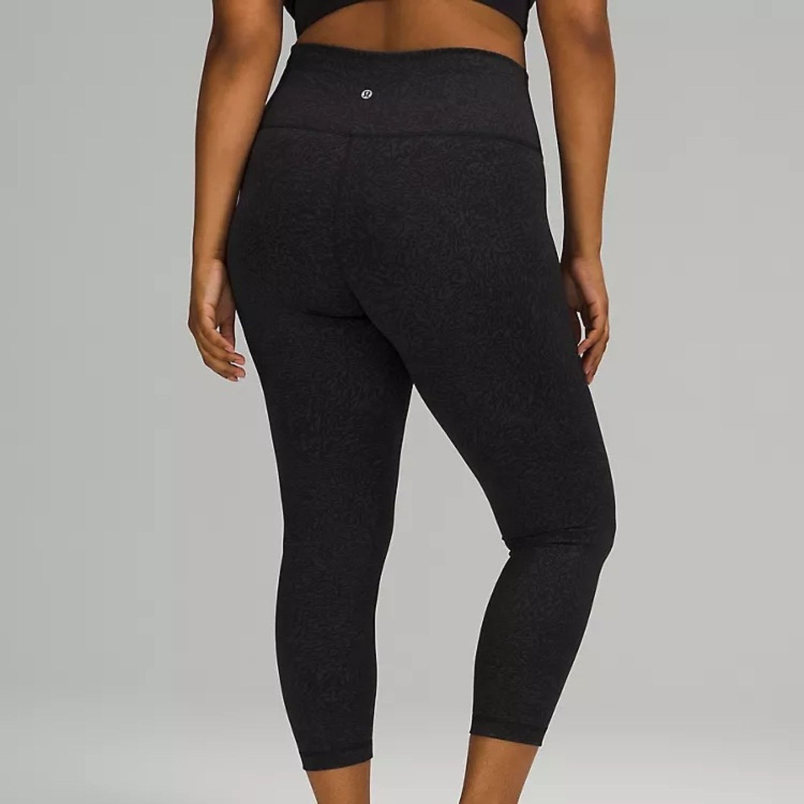 Lululemon LULULEMON Wunder Train HR Tight 25” Sz 20 Crunch Black Gray Size 42" / US 20 - 3 Thumbnail