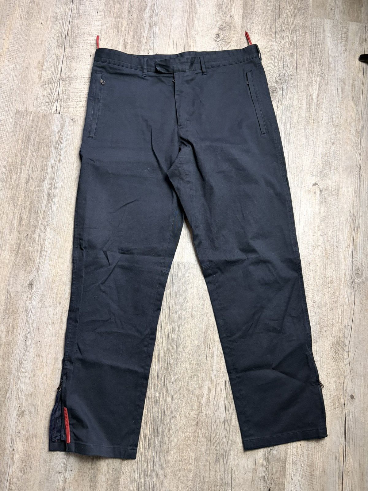 Prada PRADA SPORT NAVY PANTS WITH STRIPE Size US 34 / EU 50 - 1 Thumbnail
