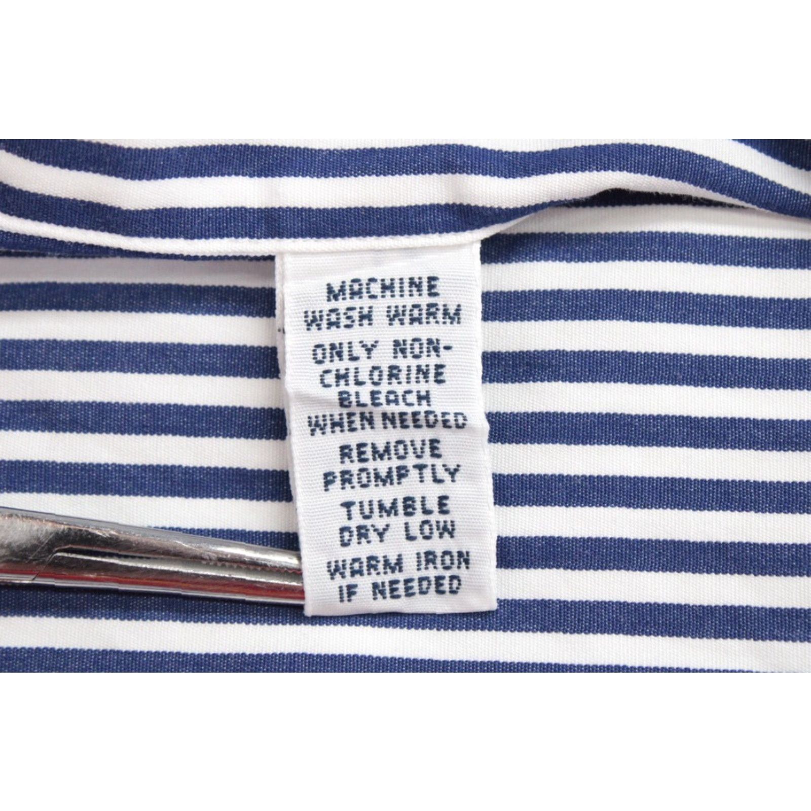 Ralph Lauren VINTAGE Ralph Lauren Shirt Men’s M Blue White Striped Long Sleeve Preppy Logo Size US M / EU 48-50 / 2 - 6 Thumbnail