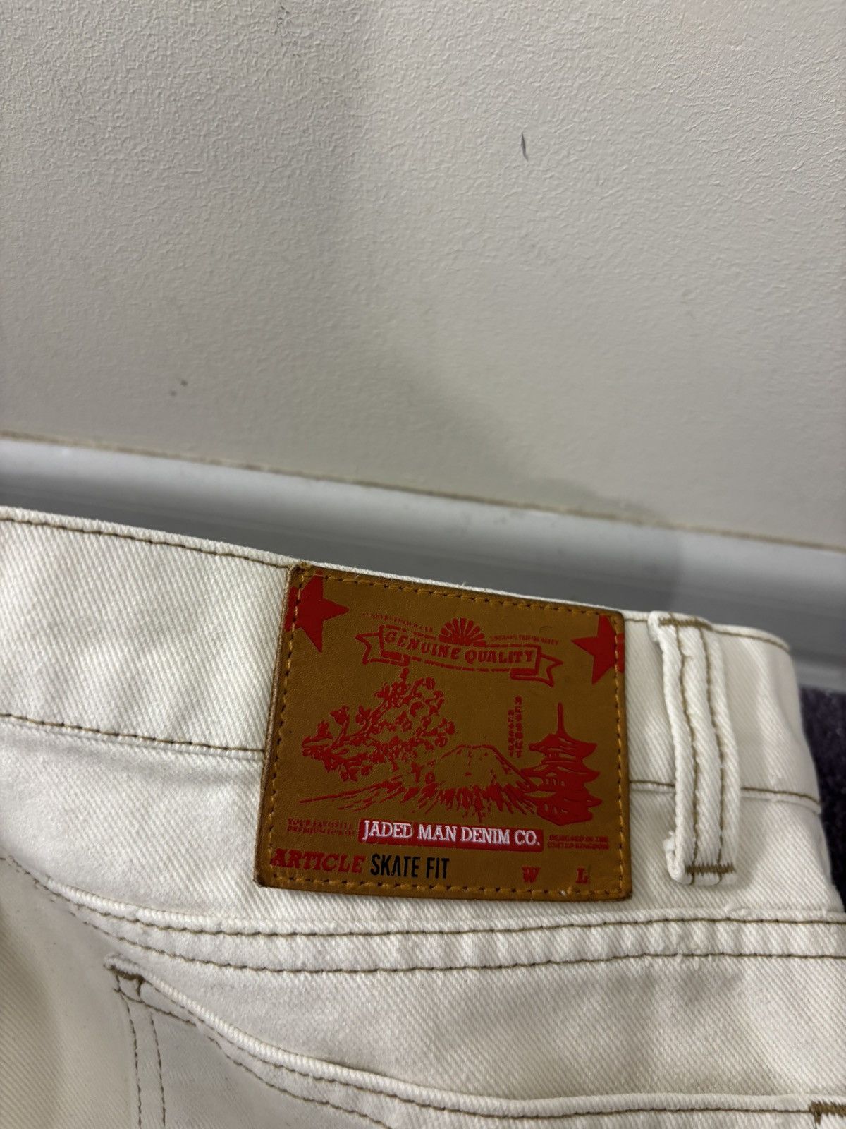 Jaded London Jaded London Double Knee Y2K Off White Skate Fit Baggy Jeans Size US 32 / EU 48 - 18 Thumbnail