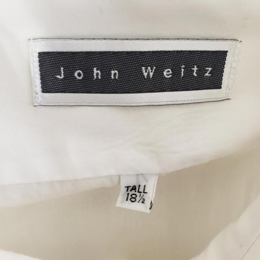John Weitz CT262 John Weitz Men’s White Short Sleeve Shirt Size 18.5 Size US M / EU 48-50 / 2 - 2 Thumbnail
