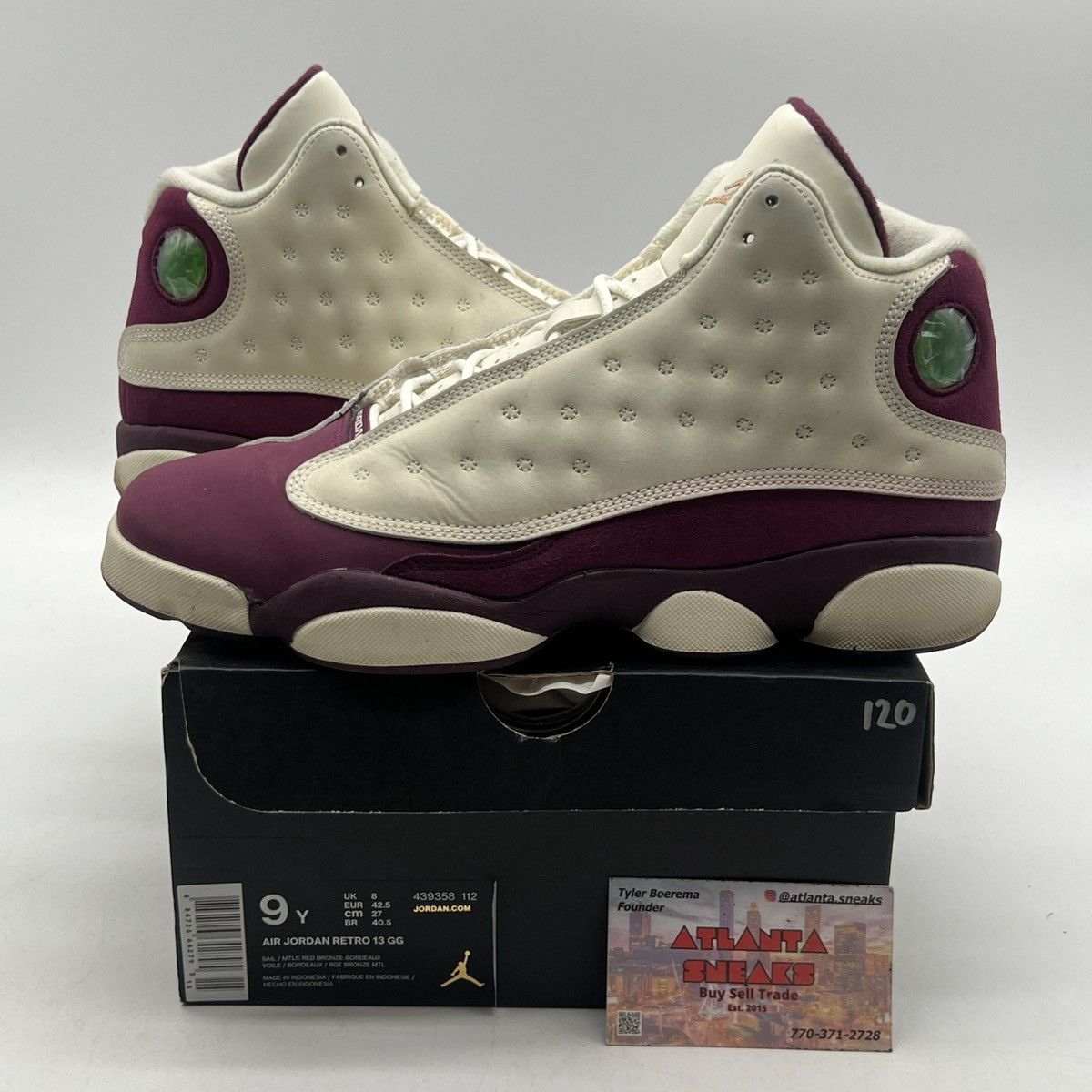 Jordan Brand Air Jordan 13 Bordeaux Size US 9 / EU 42 - 1 Thumbnail