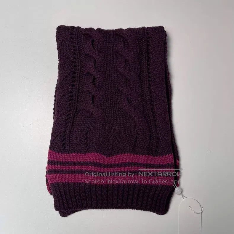 Louis Vuitton Louis Vuitton Purple Multi-Element Logo Wool Woven Scarf Size ONE SIZE - 5 Thumbnail