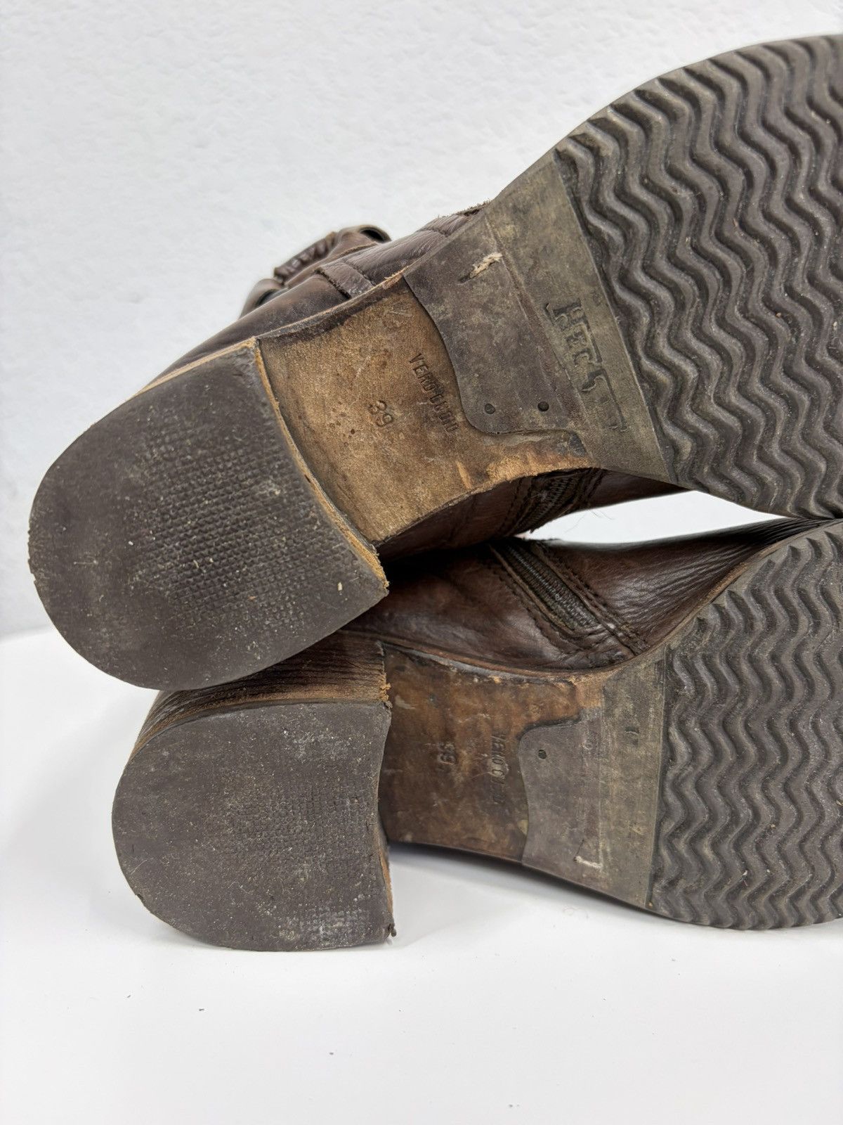 If Six Was Nine A.S. 98 Avant Garde Archive Leather Belted Boots Size US 9 / IT 39 - 22 Thumbnail