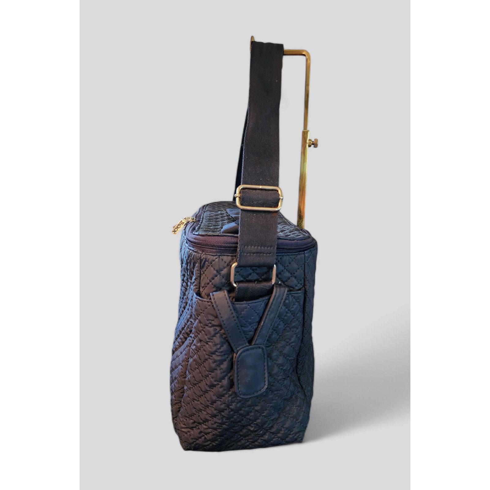 Other Maxx New York navy blue nylon quilted diaper bag weekender Size ONE SIZE - 8 Thumbnail