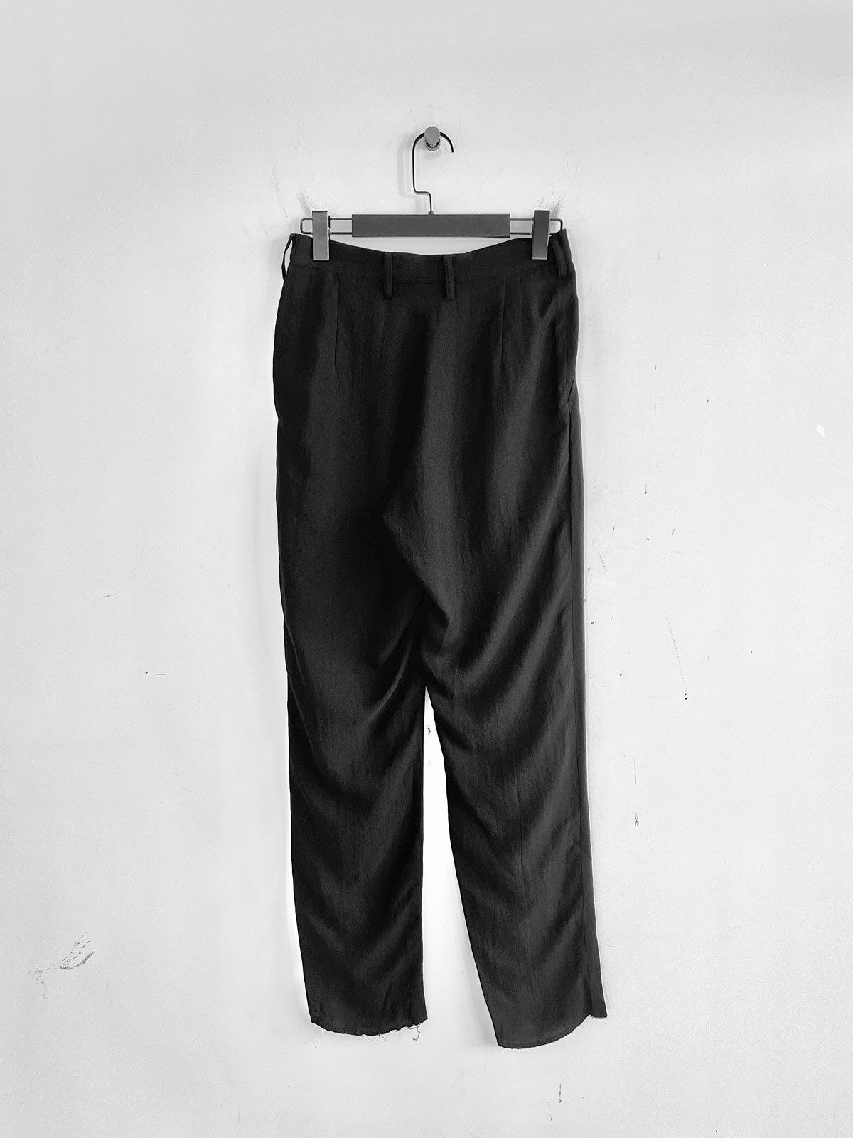 Yohji Yamamoto Yohji Yamamoto Femme - Cellulose / Cupro Slim Pants Size 29" - 2 Thumbnail