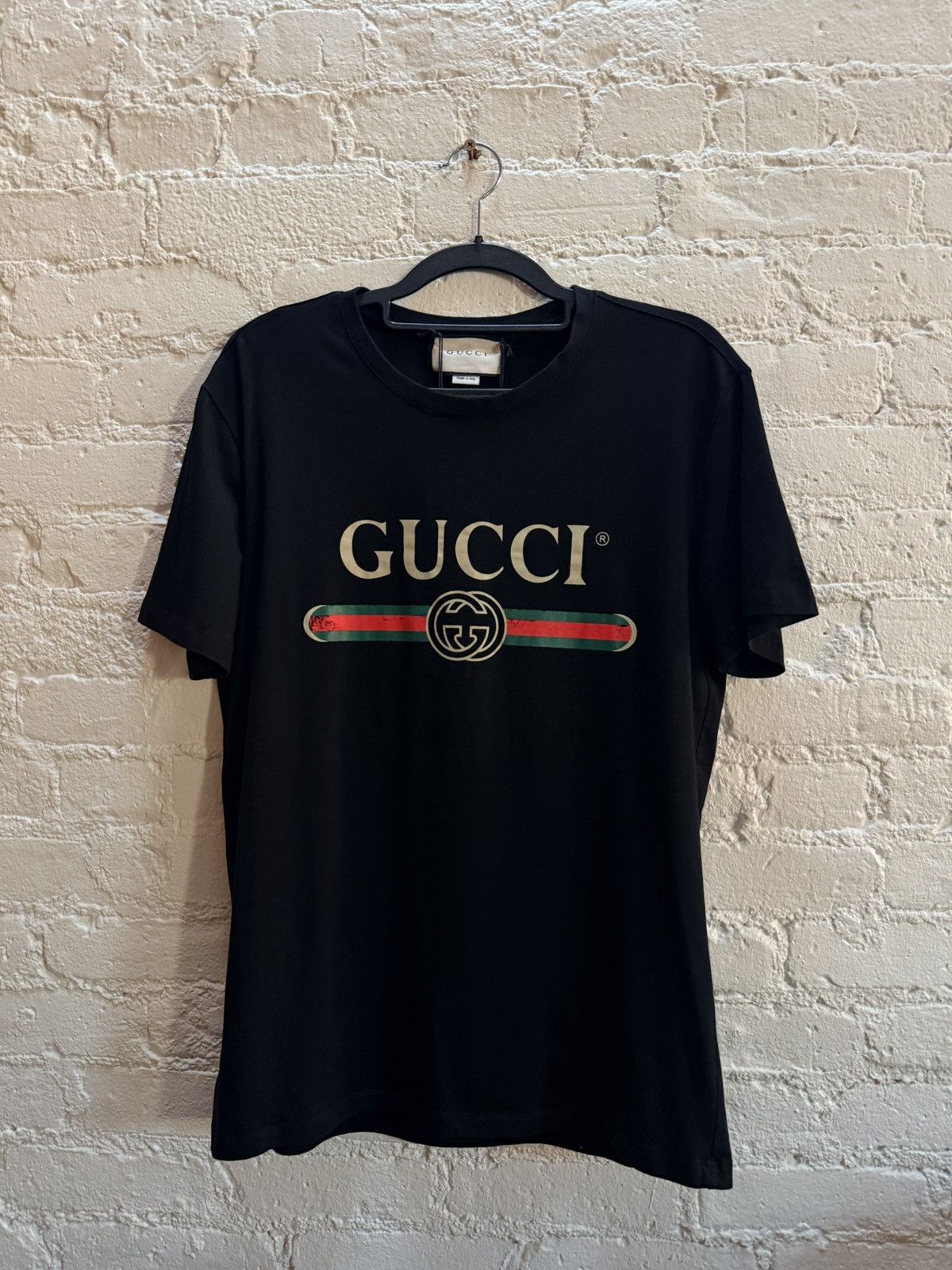Gucci SS19 Black Classic Logo Tee Size US XXL / EU 58 / 5 - 1 Thumbnail