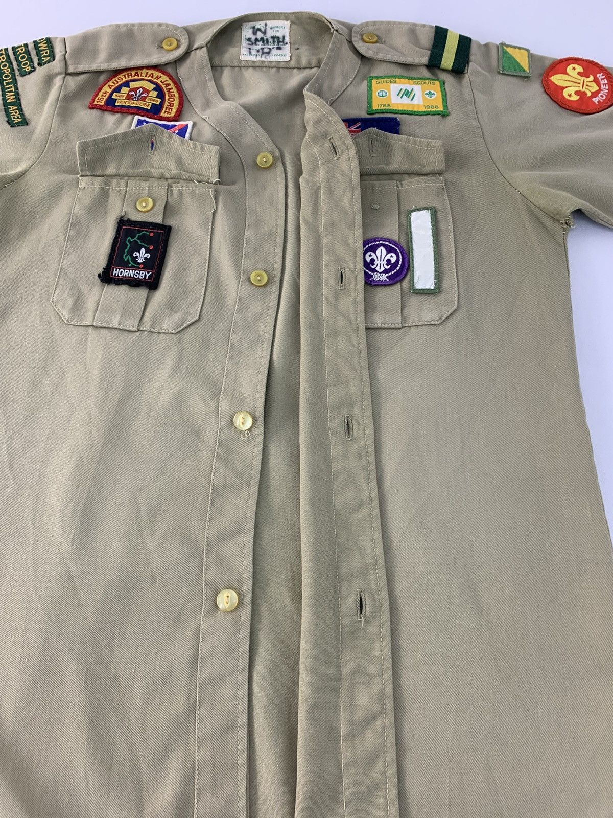 Uniform Wares 90s Boy Scout Of America Uniform Pioneer Oxford Button Up Size US S / EU 44-46 / 1 - 6 Thumbnail