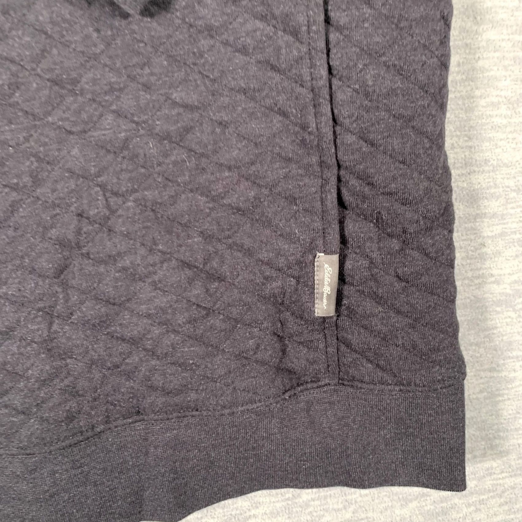 Eddie Bauer Eddie Bauer Sweatshirt Mens 2XL Gray Quilted Snap Henley Mock Neck Pullover Hoodie? Size US XXL / EU 58 / 5 - 4 Thumbnail