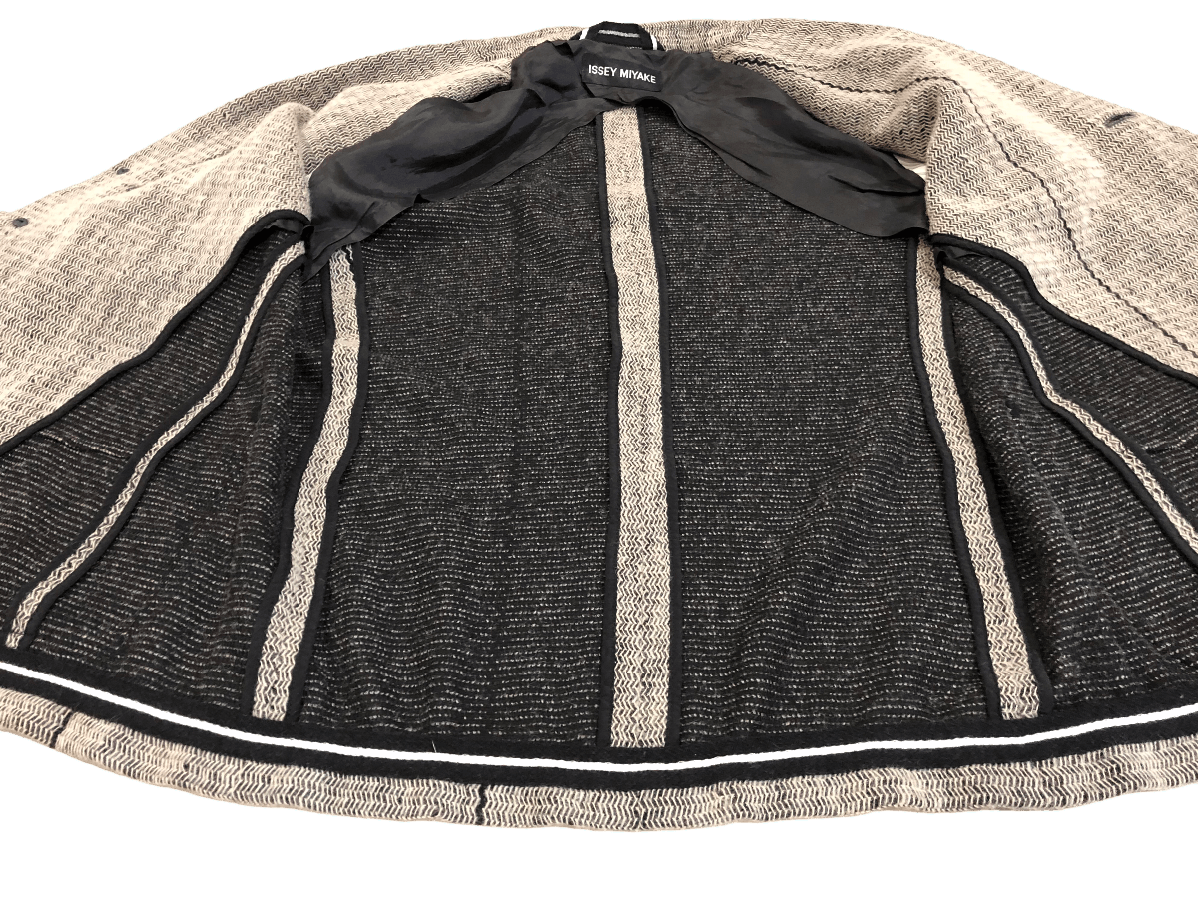 Issey Miyake Vintage Issey Miyake Herringbone Wool Blazer Coat Jacket Size US L / EU 52-54 / 3 - 9 Thumbnail