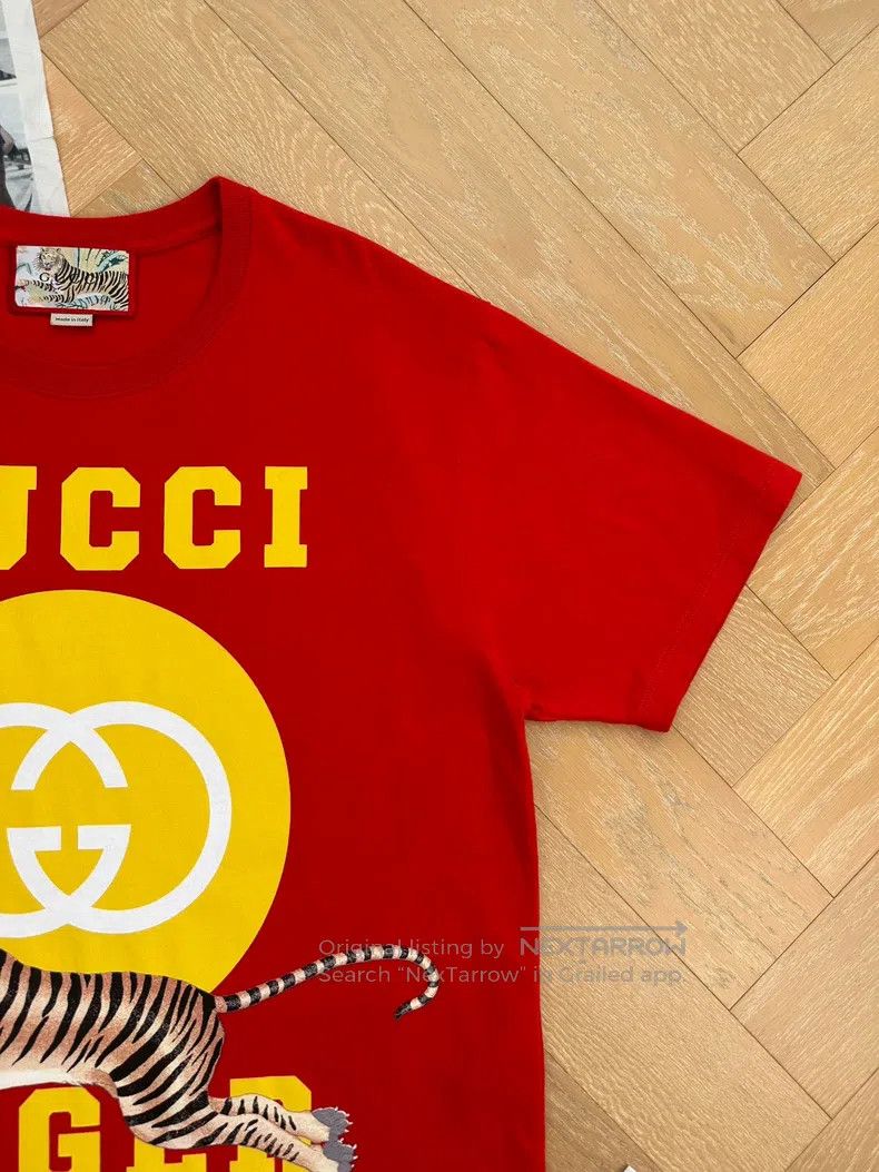 Gucci Gucci Logo letter printed round-neck pullover short-sleeve Size US S / EU 44-46 / 1 - 5 Thumbnail