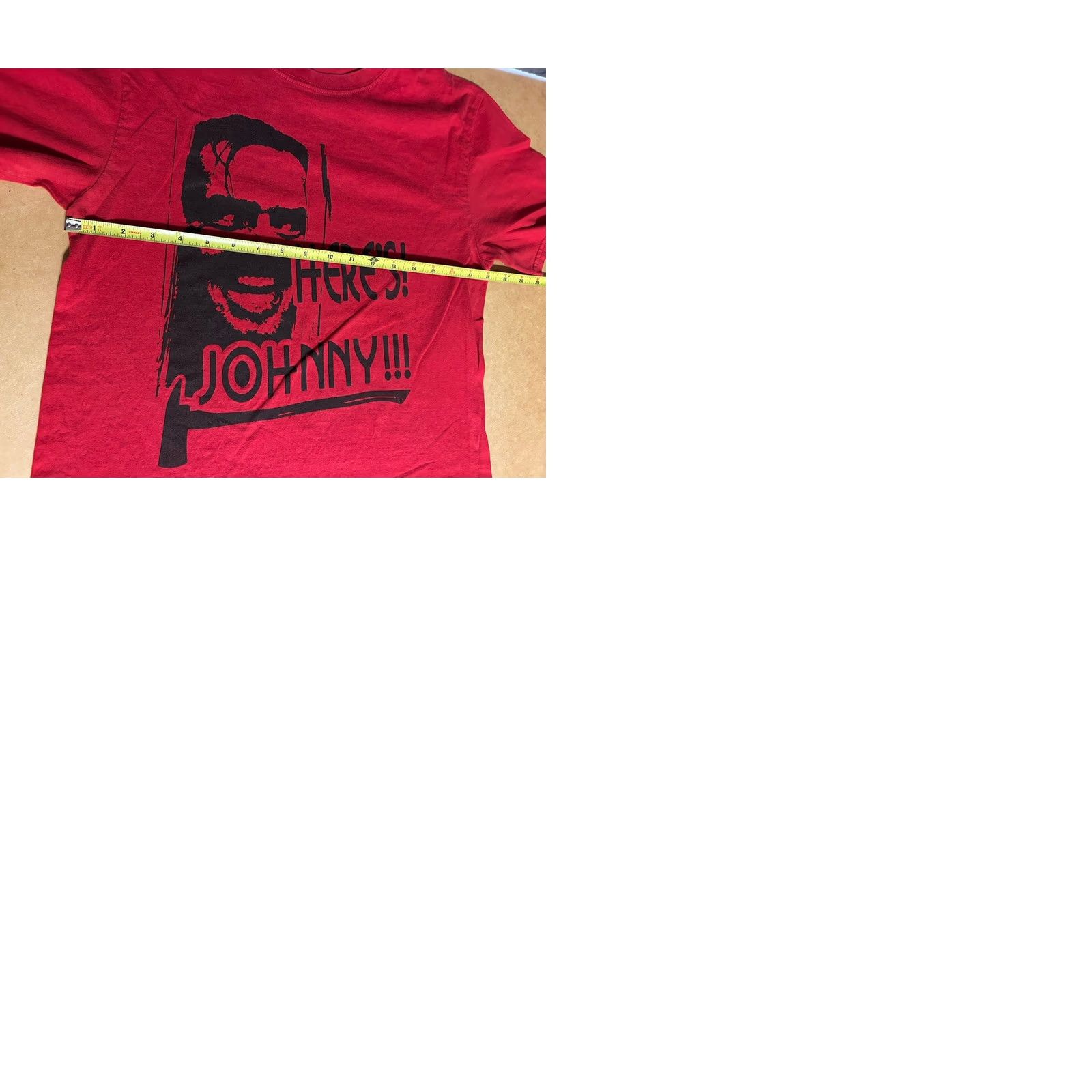 Anvil VINTAGE The Shining Here’s Johnny Movie Shirt Unisex Adults M Red Jack Nicholson Kubrick Graphic Tee Size US M / EU 48-50 / 2 - 10 Thumbnail