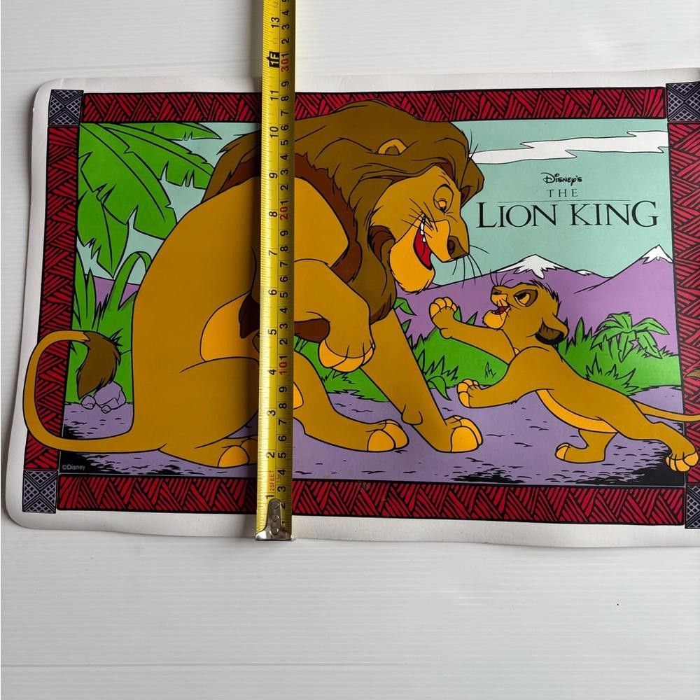Designer Vintage The Lion King Simba Table Placemat - 1990s Disney Size ONE SIZE - 3 Thumbnail