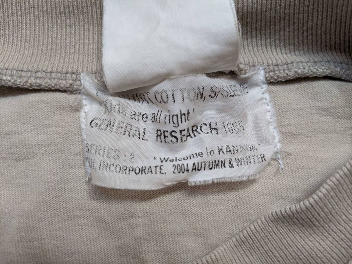 General Research AW04 "Welcome to KANADA" Archive Tee Size US S / EU 44-46 / 1 - 6 Thumbnail