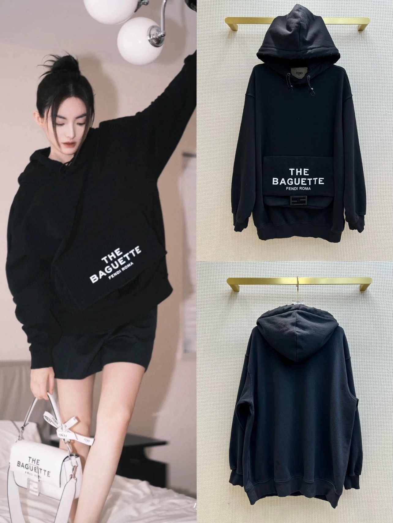 Fendi Fendi x Marc Jacobs Baguette Hoodie Size XXS / US 00 / IT 34 - 1 Thumbnail