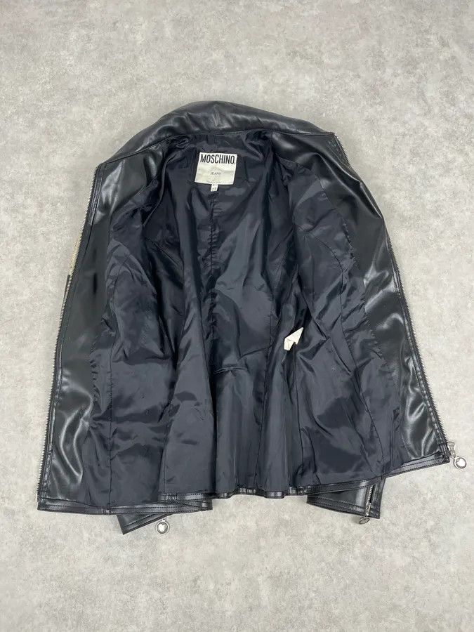 Moschino 2000s Moschino Black Painted Effect Light Jacket Size M / US 6-8 / IT 42-44 - 8 Thumbnail