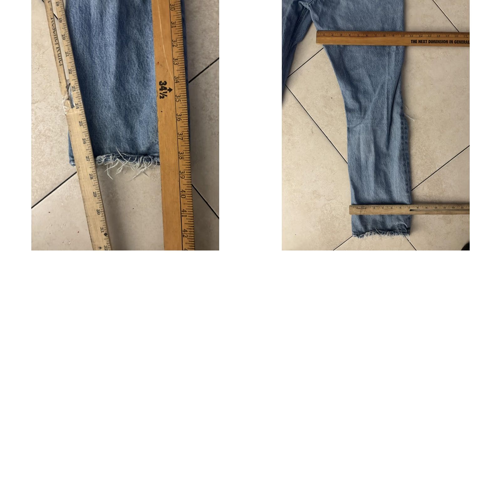 Agolde AGOLDE Jeans Womens 27 Distressed High Rise Relaxed Fit Cropped Denim Ripped Jeans Size 29" - 8 Thumbnail
