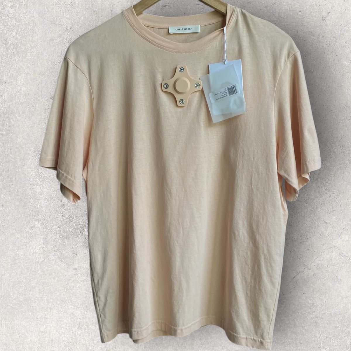 Craig Green NWT SS23 Peach Dust-Cap T Shirt Size US S / EU 44-46 / 1 - 1 Thumbnail