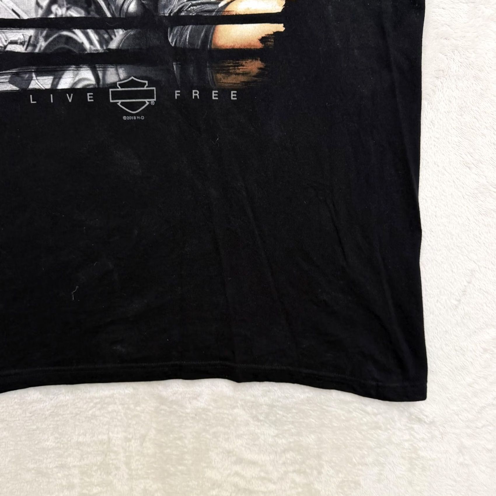 Harley Davidson Harley-Davidson American Dream Babe Shirt Mens XL Black War Horse Ocala Graphic T-Shirt Short Sleeve Crew Neck Logo 90s? Size US XL / EU 56 / 4 - 5 Thumbnail