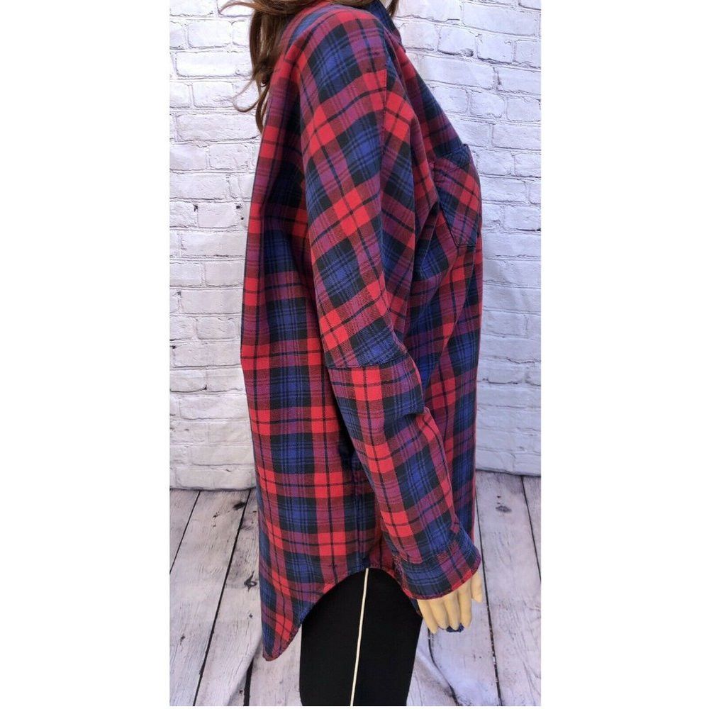 Other New LF Carmar Vintage Stonewashed Flannel Boyfriend Shirt O Size XS / US 0-2 / IT 36-38 - 2 Thumbnail