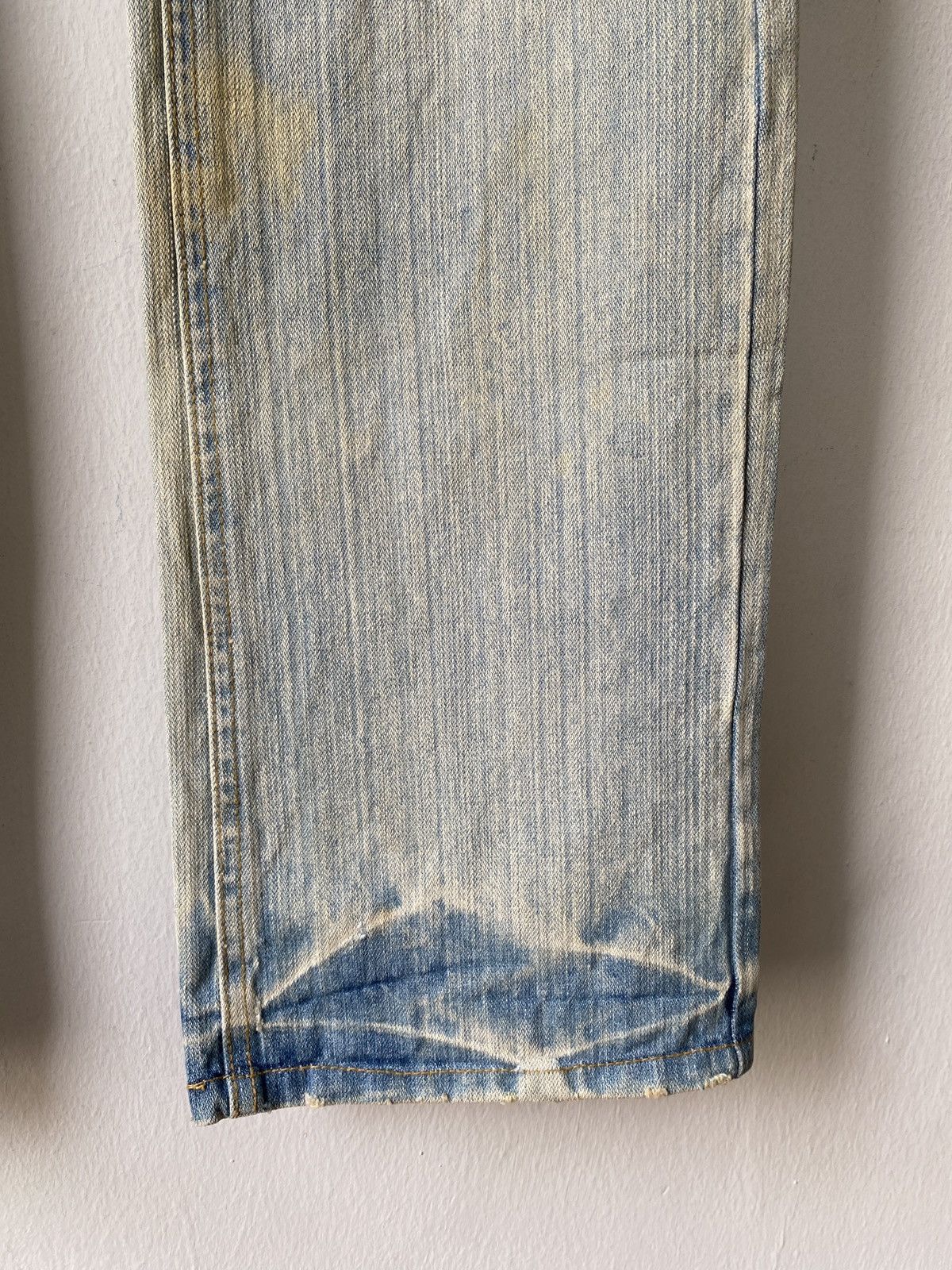 If Six Was Nine × Japanese Brand Japanese Brand Peace Design Rusty Distressed Denim Size US 33 - 5 Thumbnail