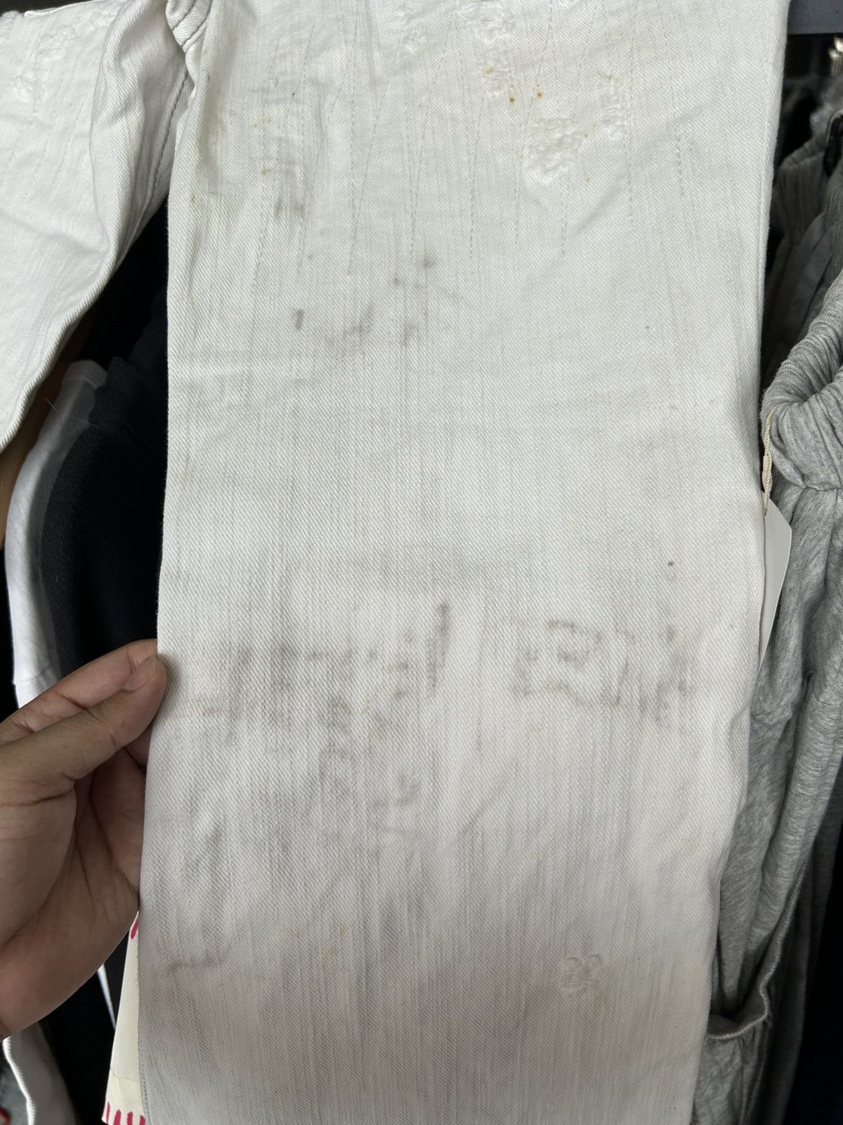 Tornado Mart Tornado Mart Super Flared Distressed Jeans Size US 31 - 16 Thumbnail
