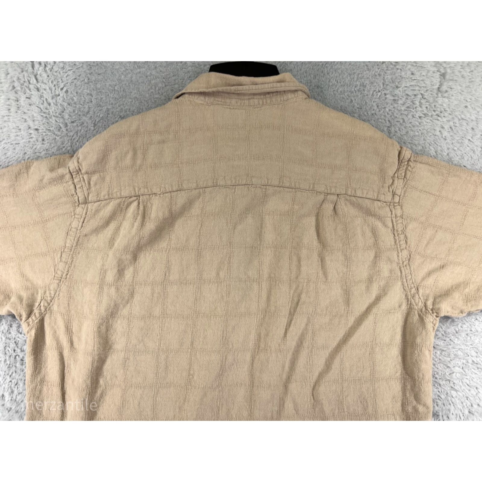 Van Heusen Van Heusen Shirt Men Extra Large Beige Linen Rayon Blend Button Up Camp Vacation Size US XL / EU 56 / 4 - 6 Thumbnail