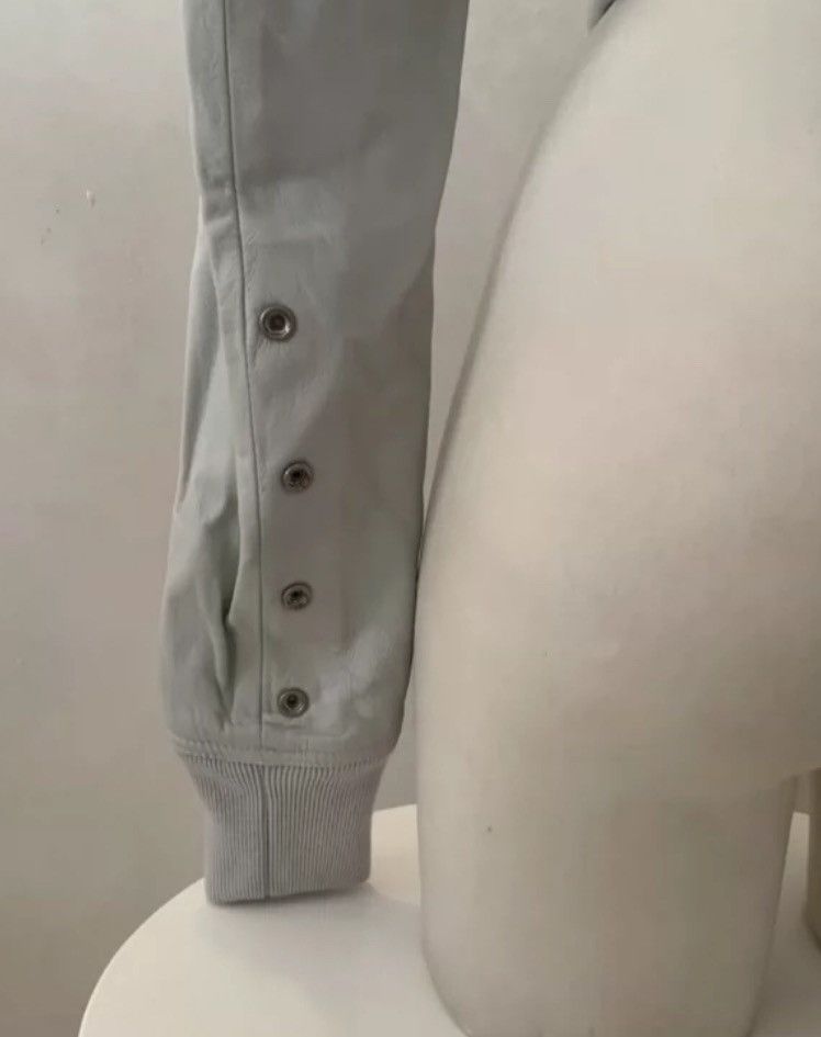 Rick Owens Rick Owens leather pioneer design white cycling jacket Size US M / EU 48-50 / 2 - 5 Thumbnail