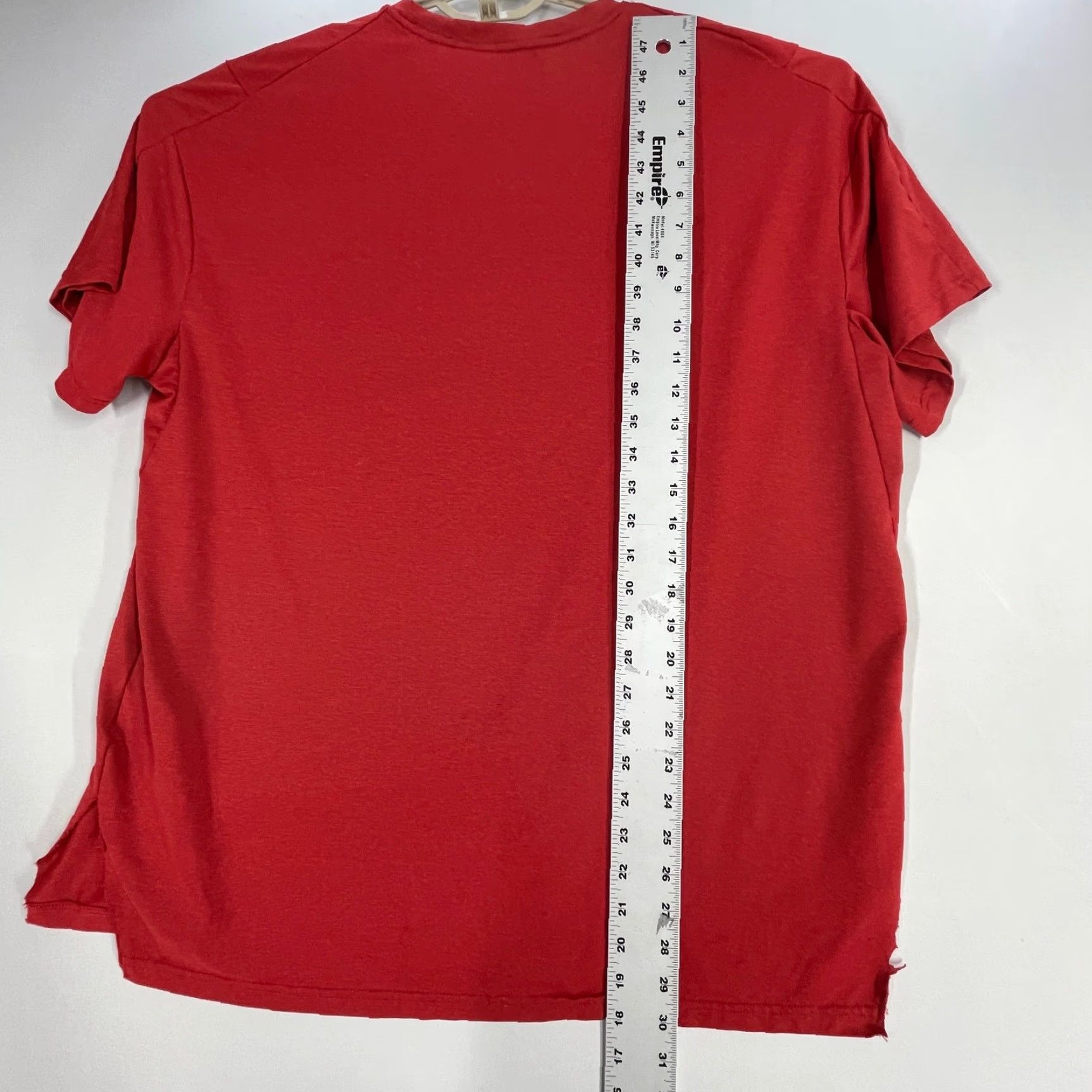 Nike NIKE Pro Dri Fit Tee Shirt Red Men XL Short Sleeve Logo Swoosh RIPPED ON SIDES Size US XL / EU 56 / 4 - 3 Thumbnail