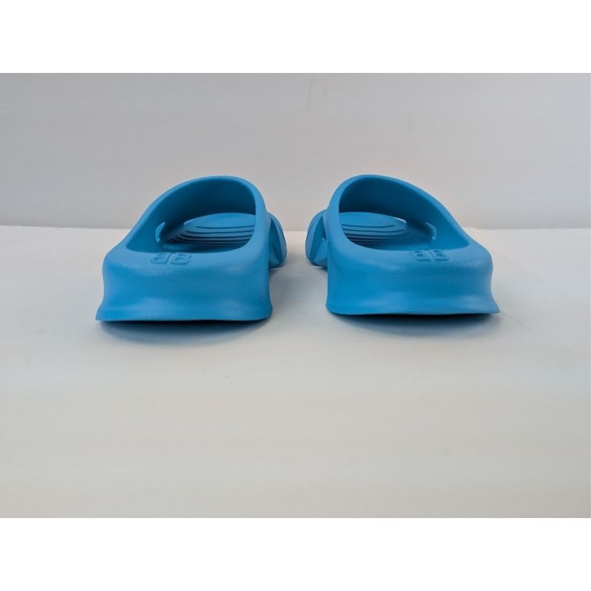 Balenciaga o1rshd1 Rubber Mold Slide Sandals in Blue 41 Size US 8 / EU 41 - 11 Thumbnail