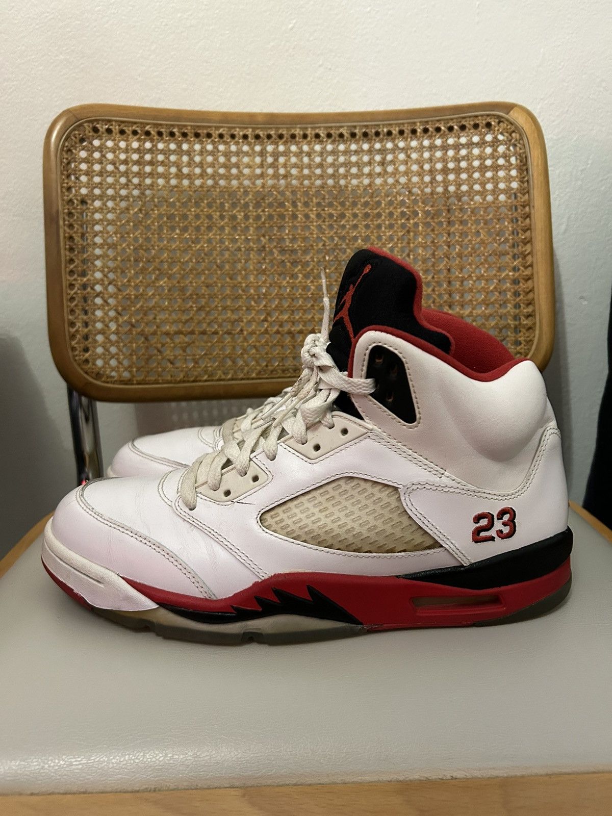 Jordan Brand Jordan 5 Fire Red Size US 10 / EU 43 - 4 Thumbnail